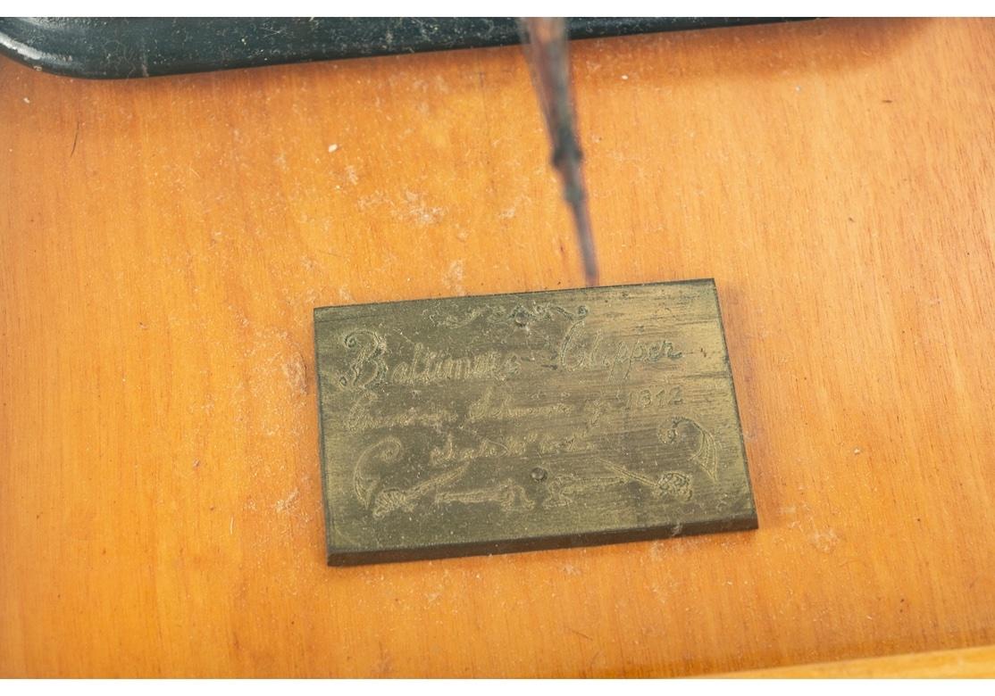 Clipper de bateau à boîtier fin modèle Baltimore, 1812  en vente 2