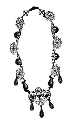 Fine Cast Berlin Iron Necklace, Early 19th Century