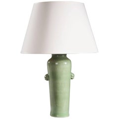 Fine Celadon Vase as a Lamp