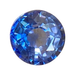 Fine Ceylon Vivid Blue Sapphire 0.39ct Round Cut Sri Lanka Loose Gem