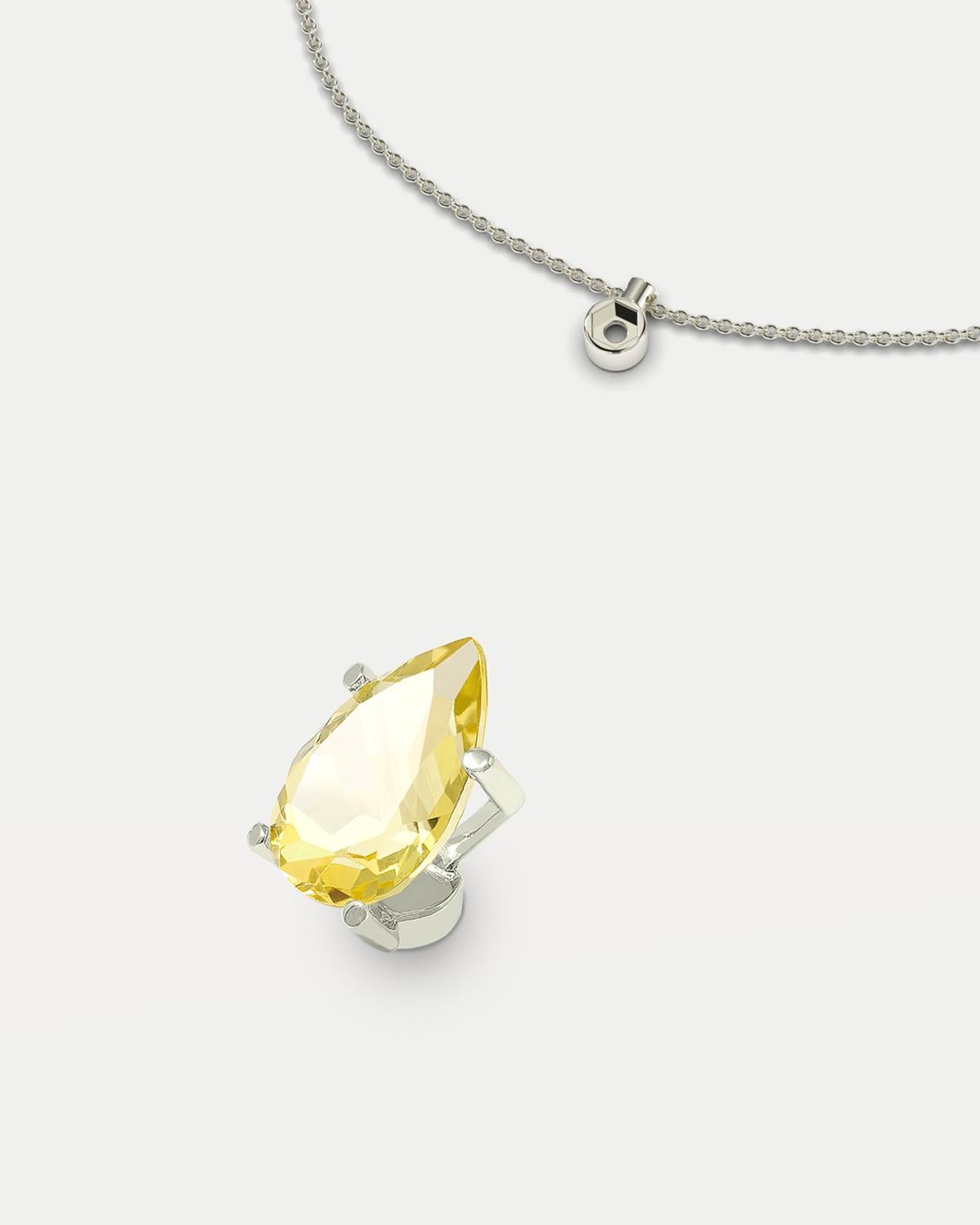 gold lemon necklace