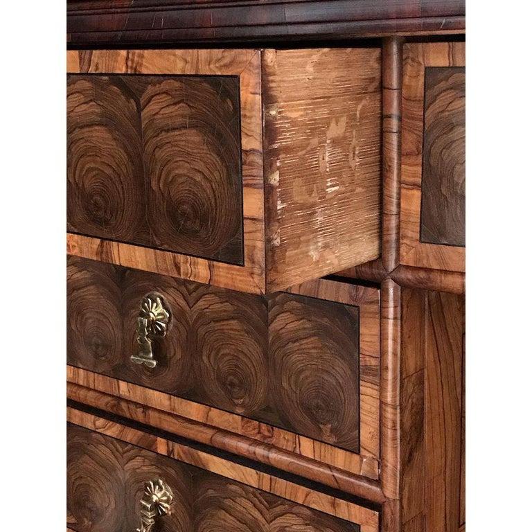 Fine Charles II Oyster Olivewood Walnut Marquetry Cabinet on Stand 4