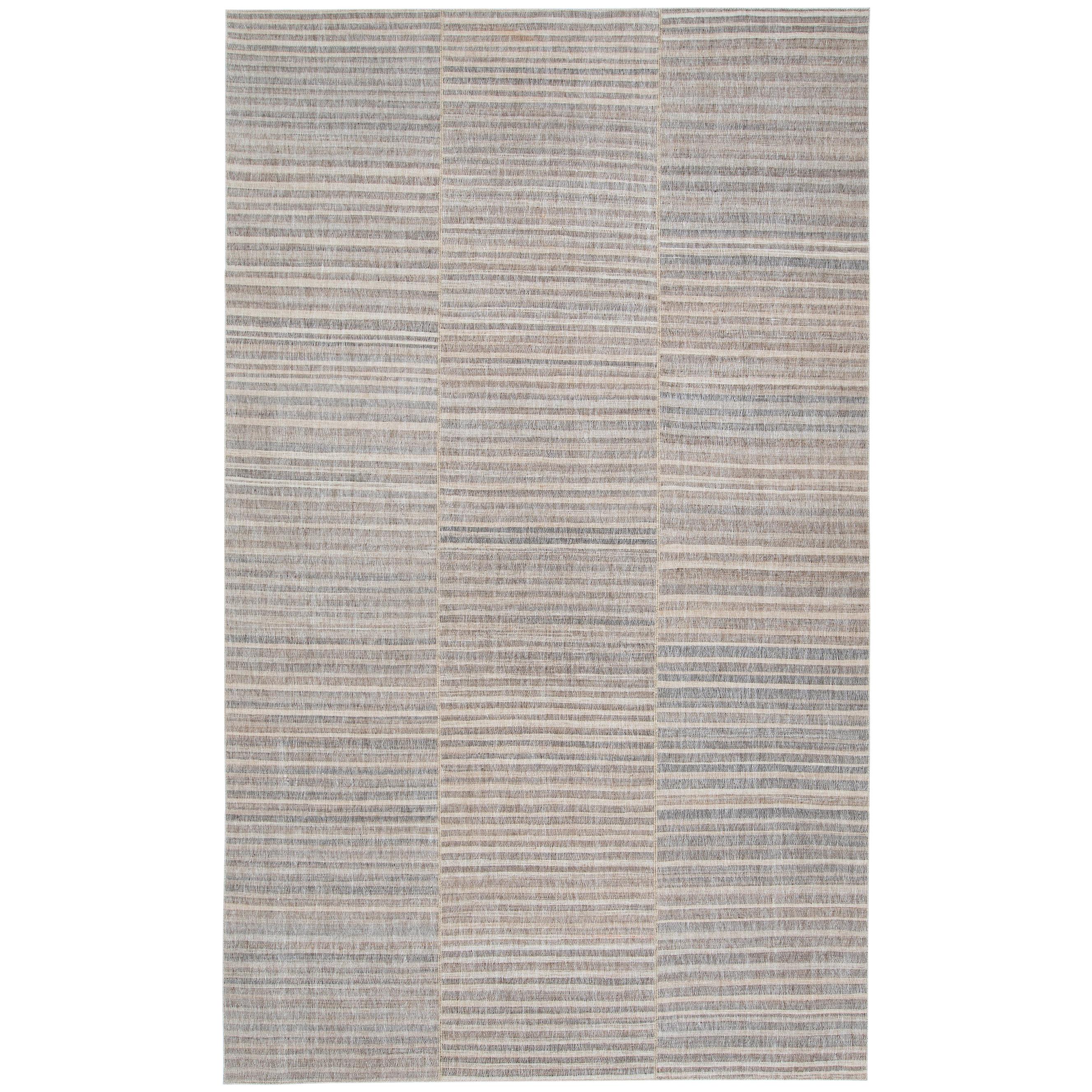 Fine Charming Vintage Flat-Weave Rug For Sale