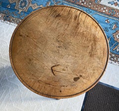 Fine "Cheese-top" Cricket Table in Sycamore