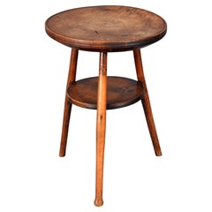 Fine "Cheese-top" Cricket Table in Sycamore