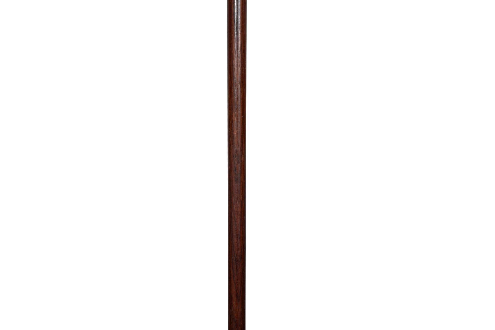 20th Century Fine Cheroot Brass Signal Cannon Gadget Cane with Rosewood Shaft For Sale