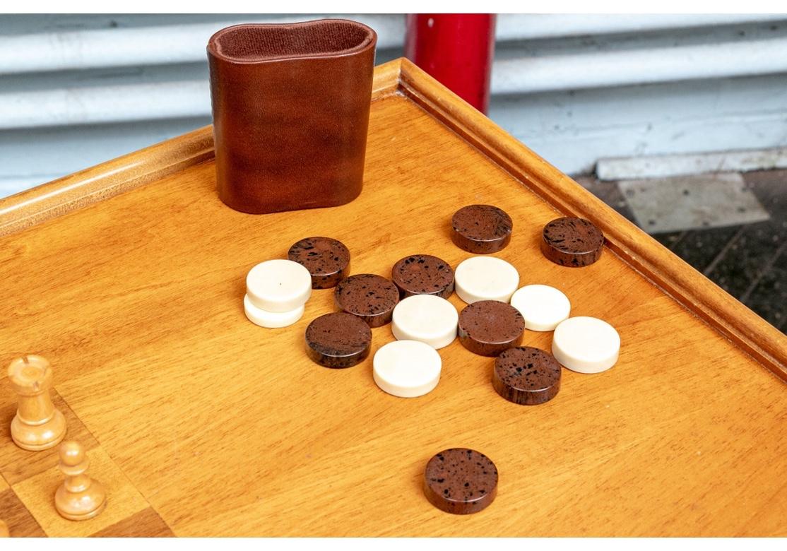 Fine Cherry French Style Games Table For Sale 4