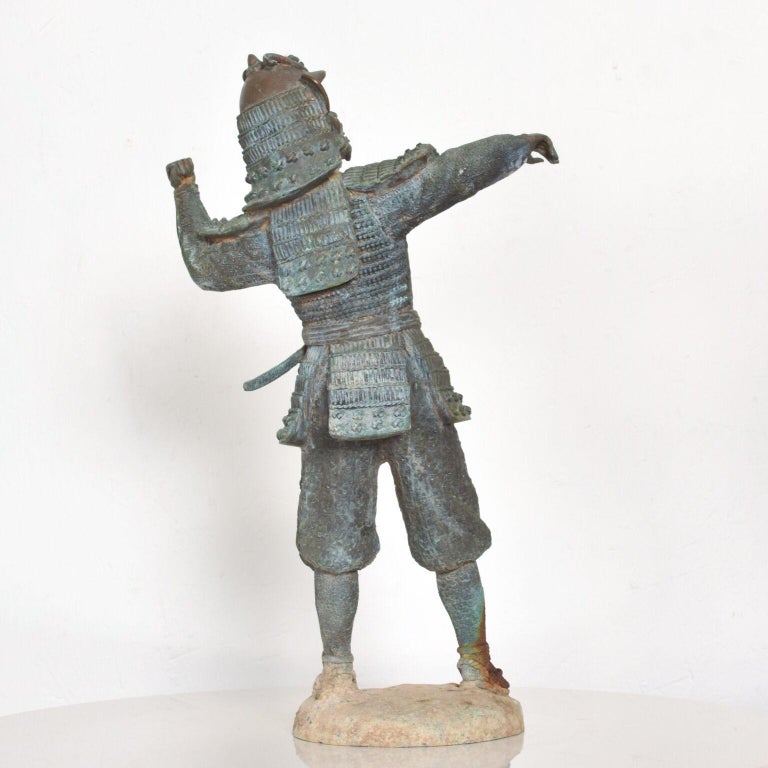 Fine Chinese Statue Warrior Terracotta Army Xian Carved Bronze For Sale