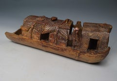 Fine Chinese Carved Bamboo Brush Pot 中国古董