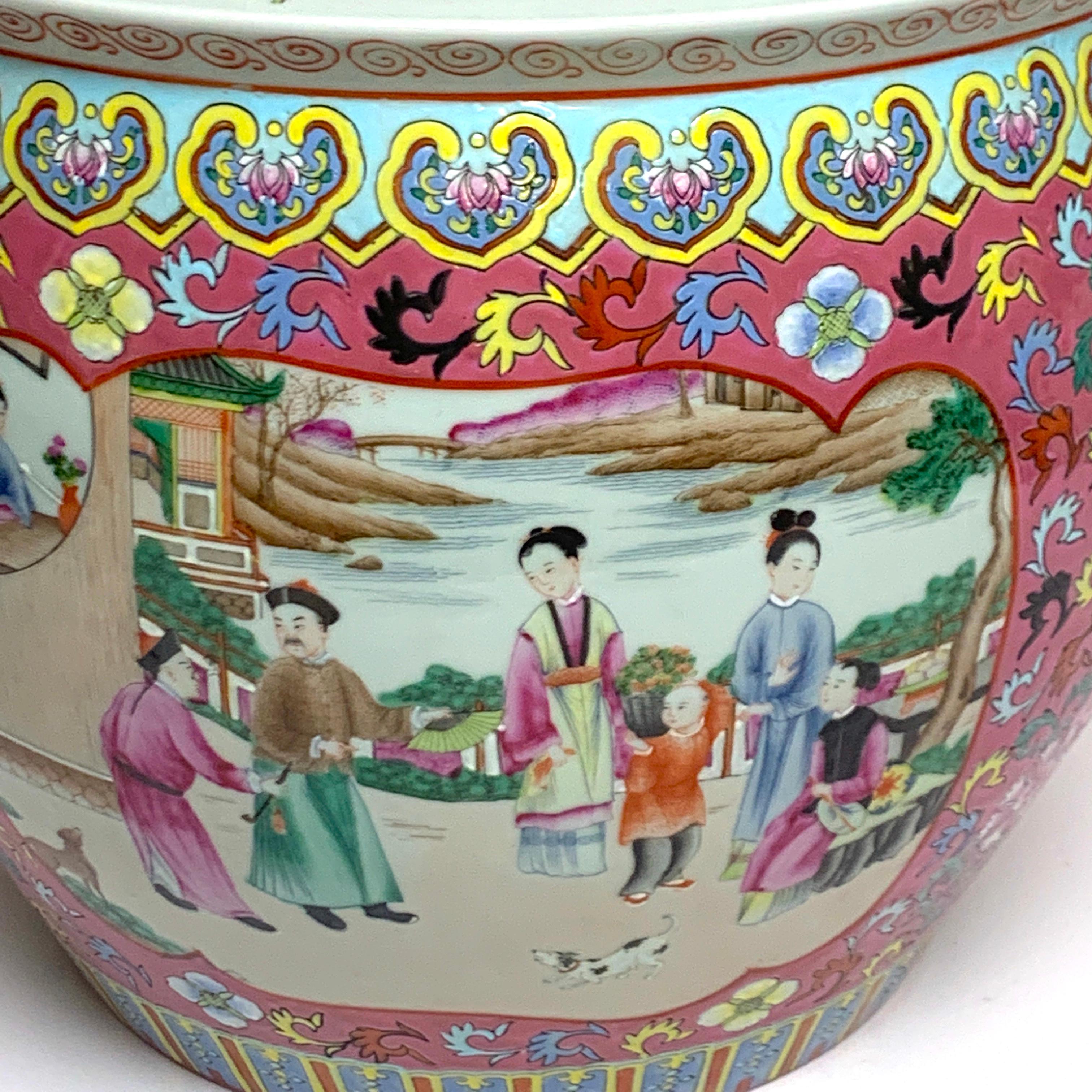 Chinese Export Fine Chinese Famille Verte Fishbowl For Sale