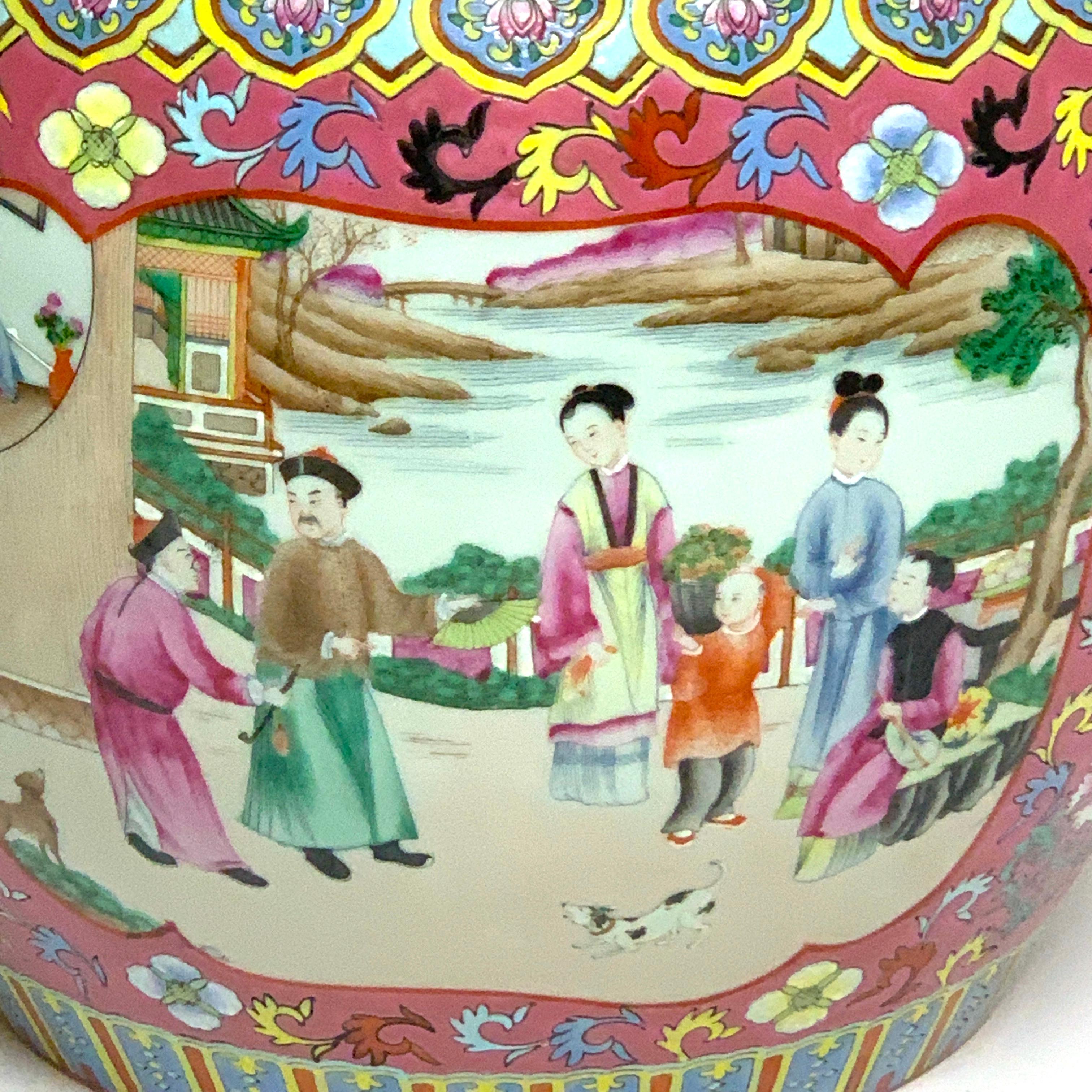 Porcelain Fine Chinese Famille Verte Fishbowl For Sale