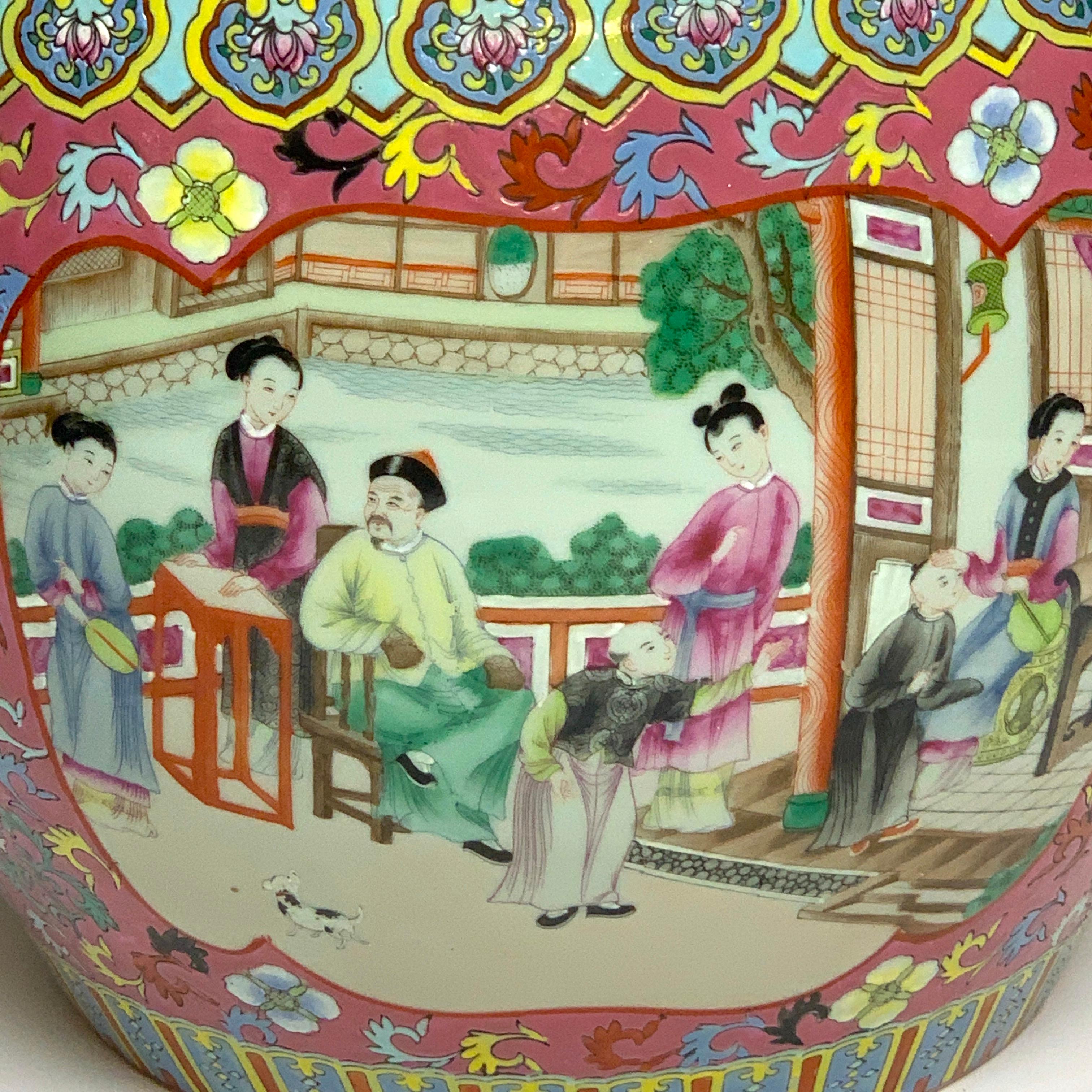 Porcelain Fine Chinese Famille Verte Fishbowl For Sale