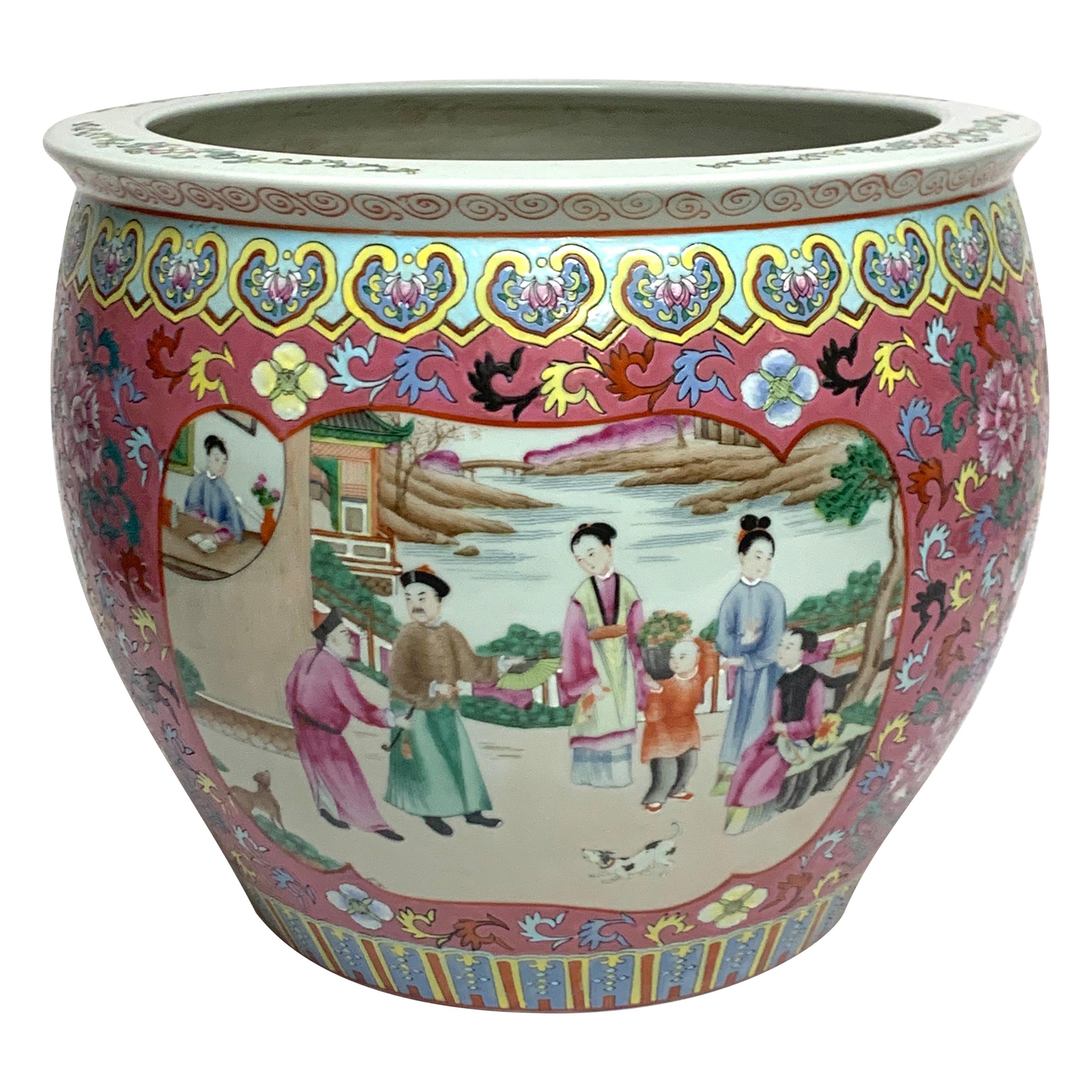 Fine Chinese Famille Verte Fishbowl For Sale