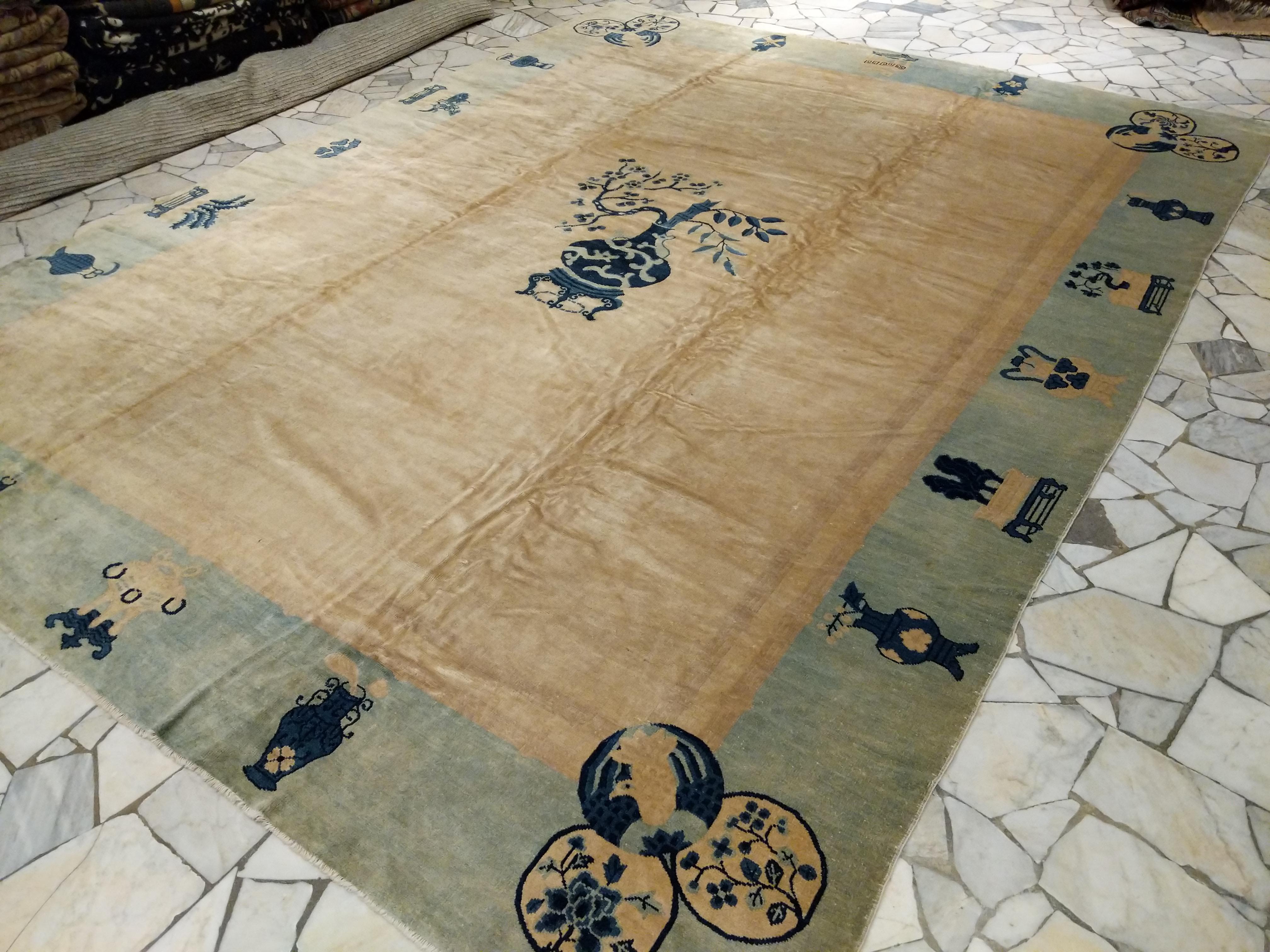 Fine Antique Chinese Peking Carpet For Sale 3