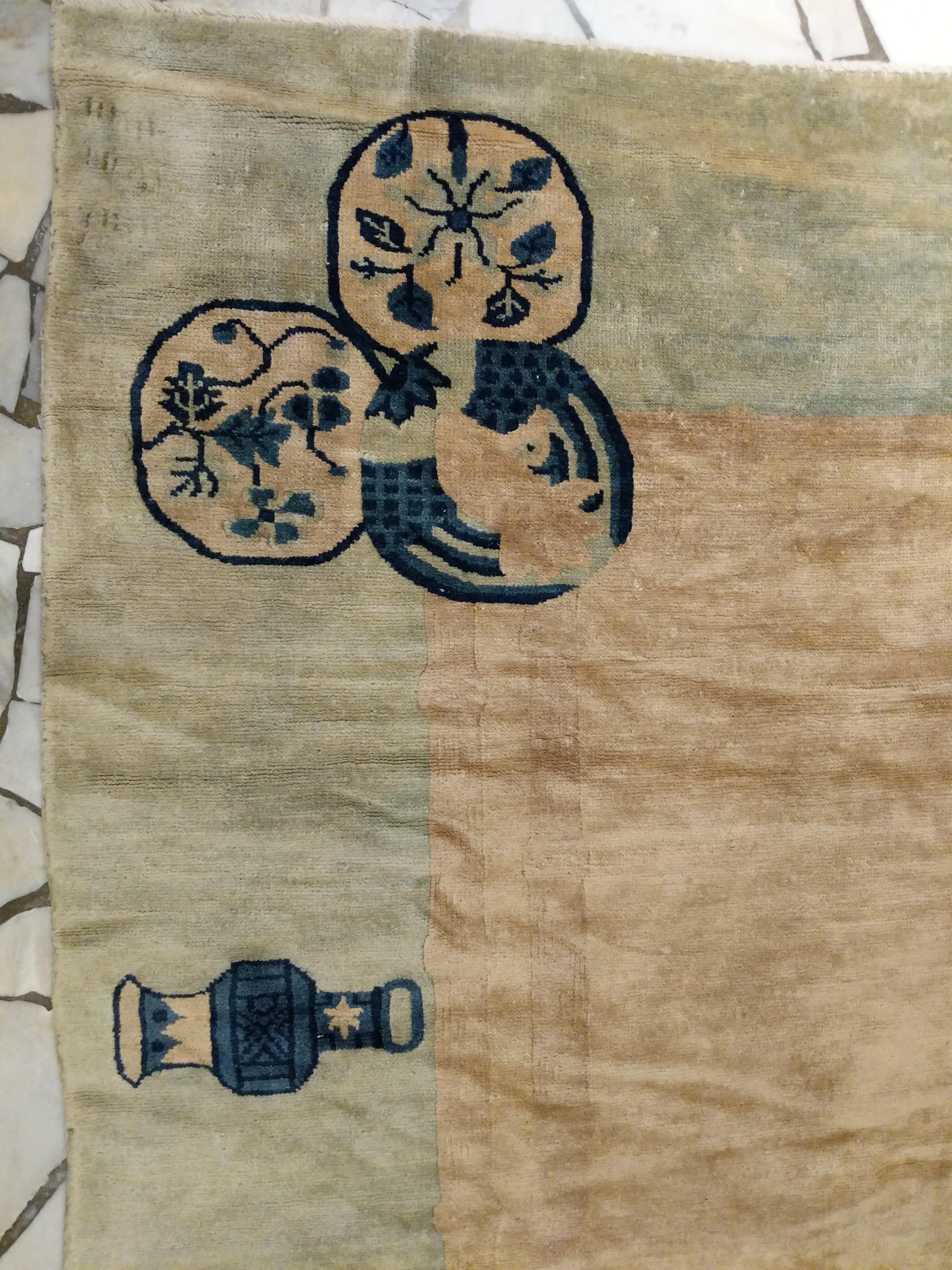 Fine Antique Chinese Peking Carpet For Sale 7