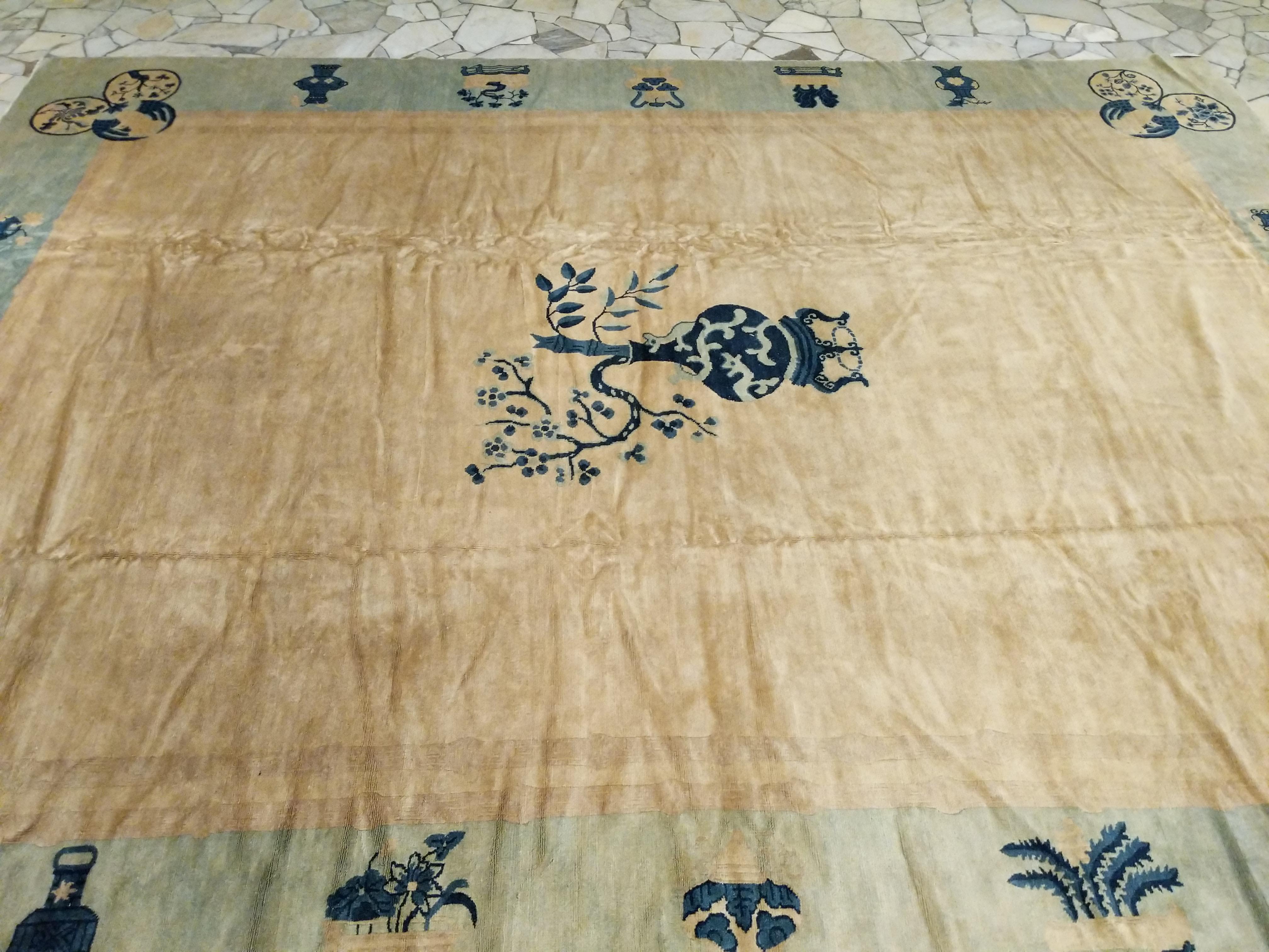 Fine Antique Chinese Peking Carpet For Sale 1