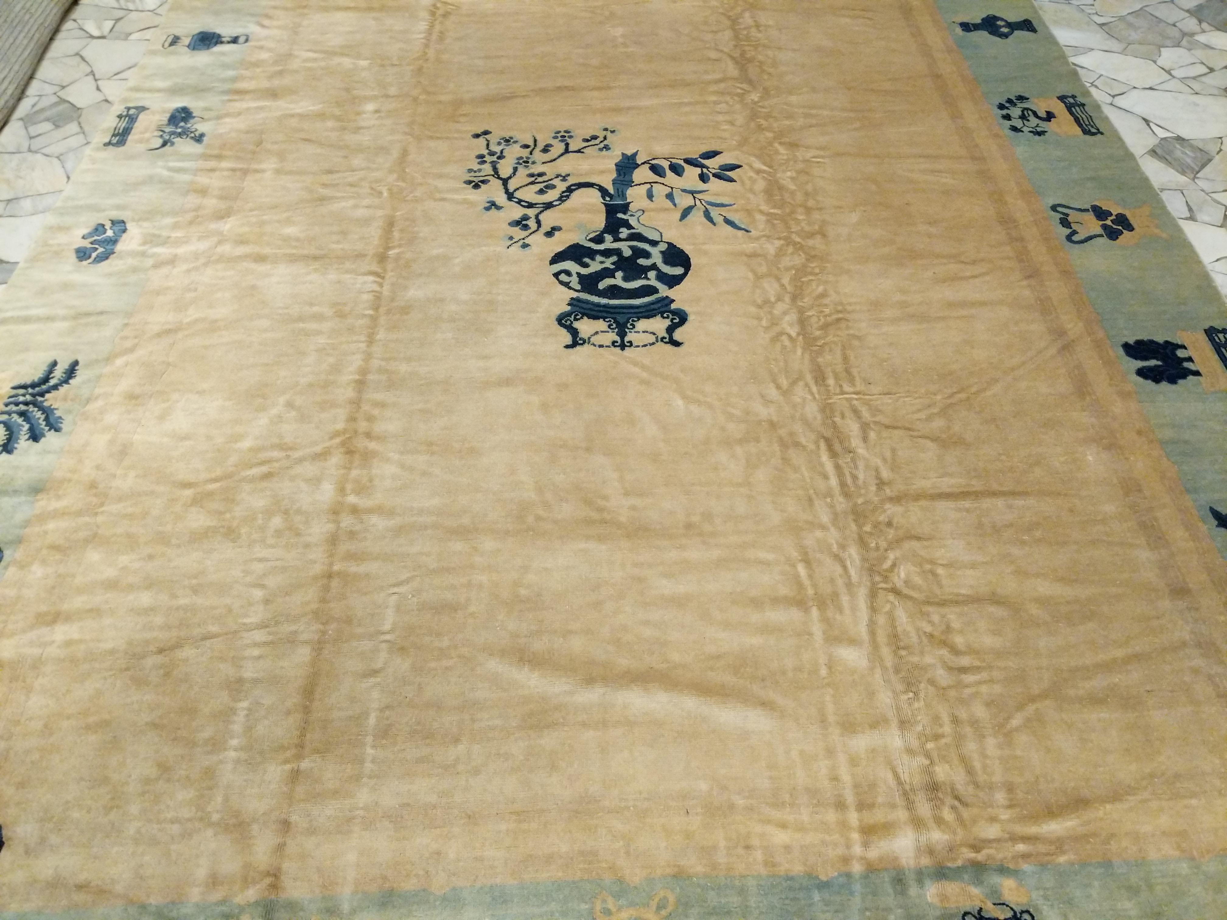 Fine Antique Chinese Peking Carpet For Sale 2