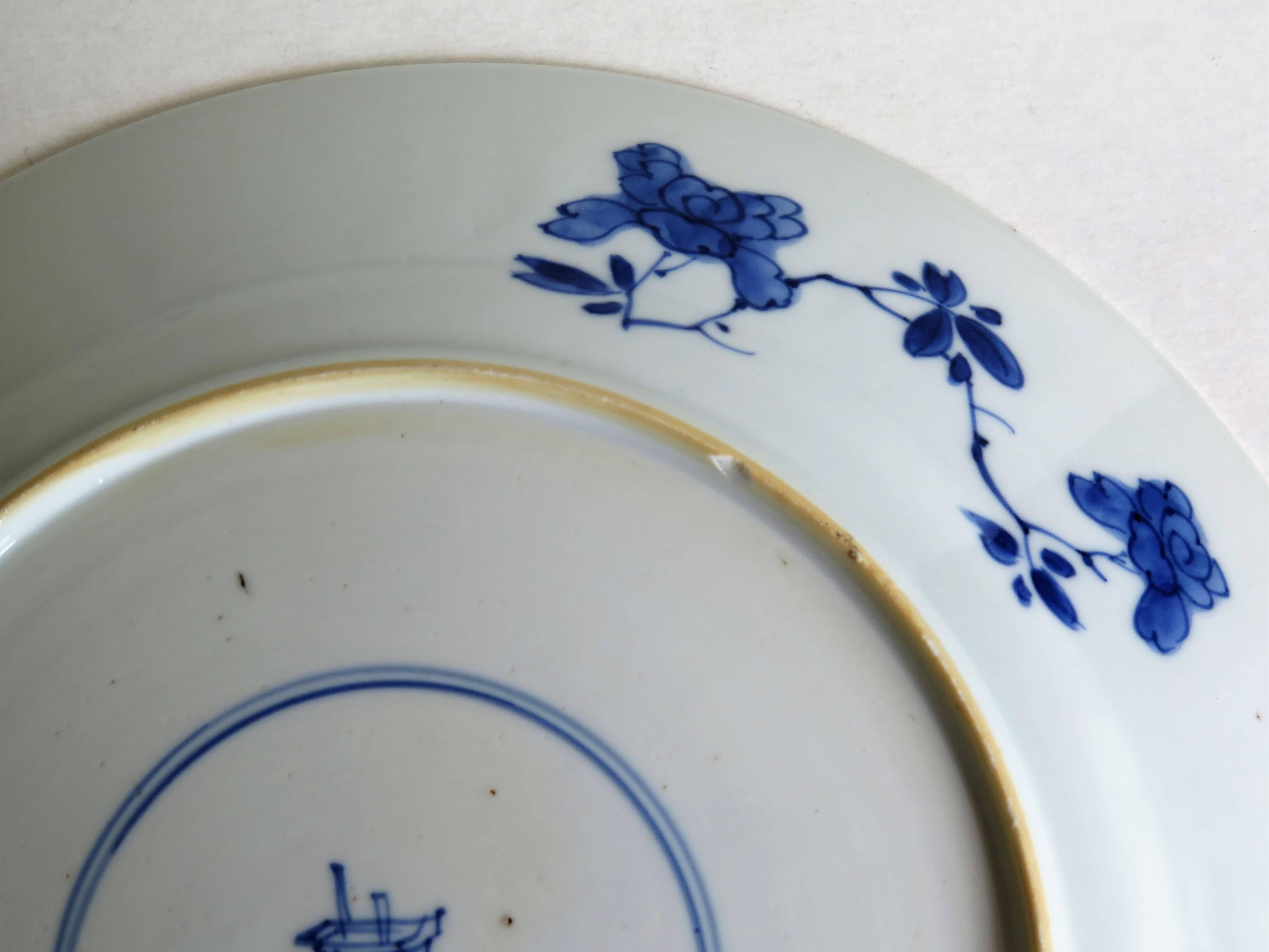 Fine Chinese Porcelain Blue and White Plate, Kangxi Period and Mark Circa 1700 10