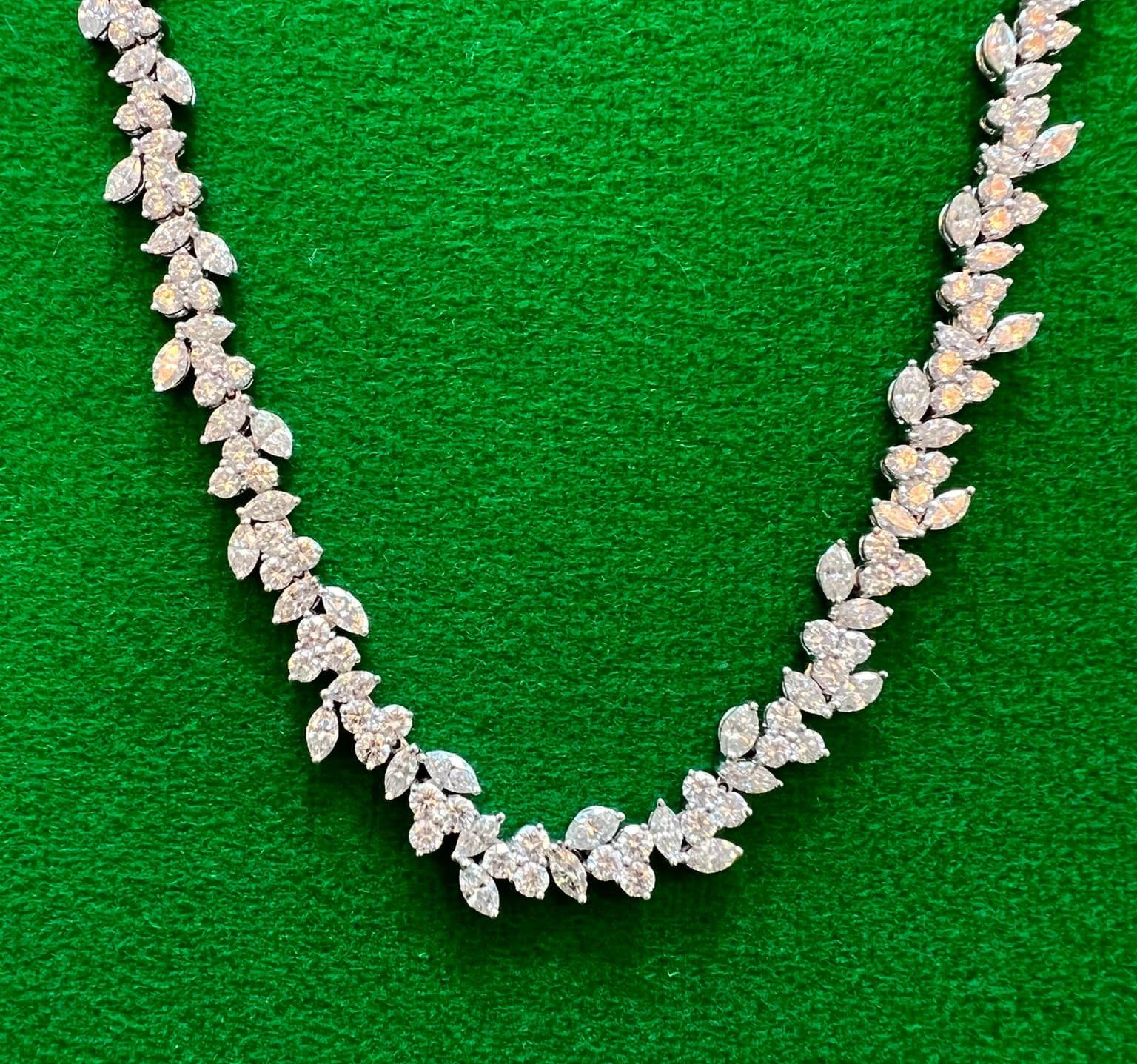 Fine circa 1910 Cartier Paris 15.4 Ct Diamond & Platinum Necklace 5