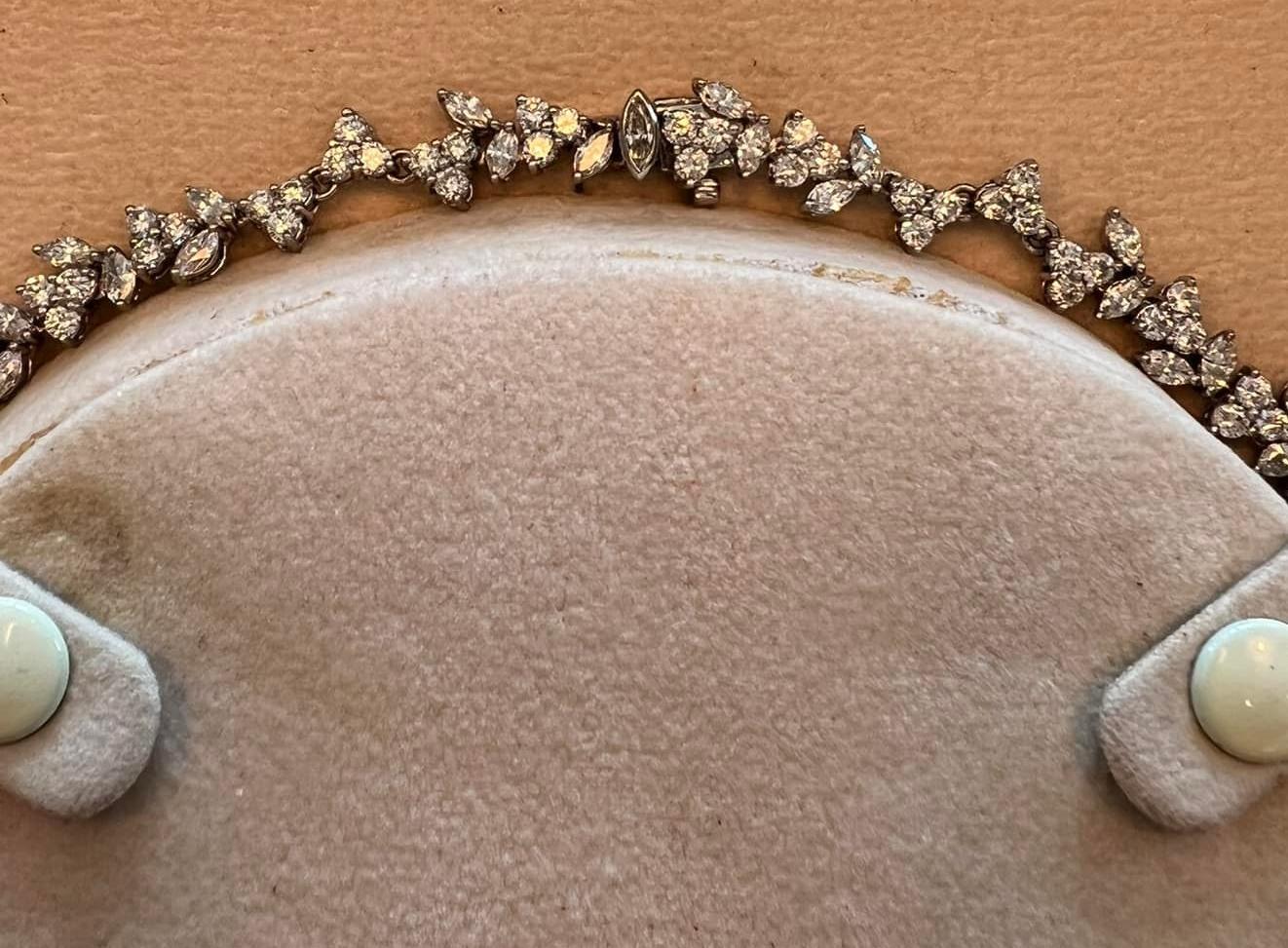 Fine circa 1910 Cartier Paris 15.4 Ct Diamond & Platinum Necklace 2