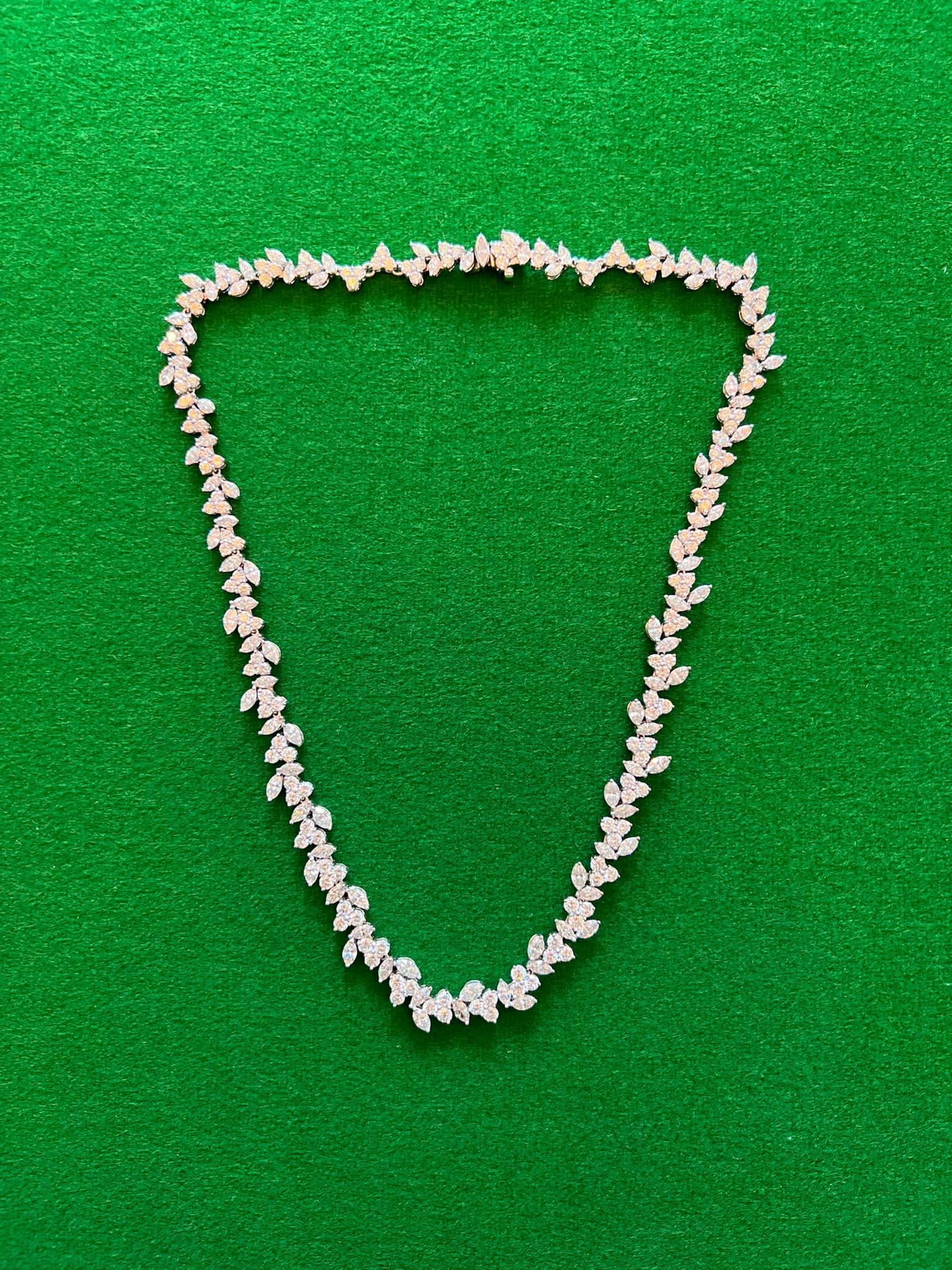 Fine circa 1910 Cartier Paris 15.4 Ct Diamond & Platinum Necklace 3