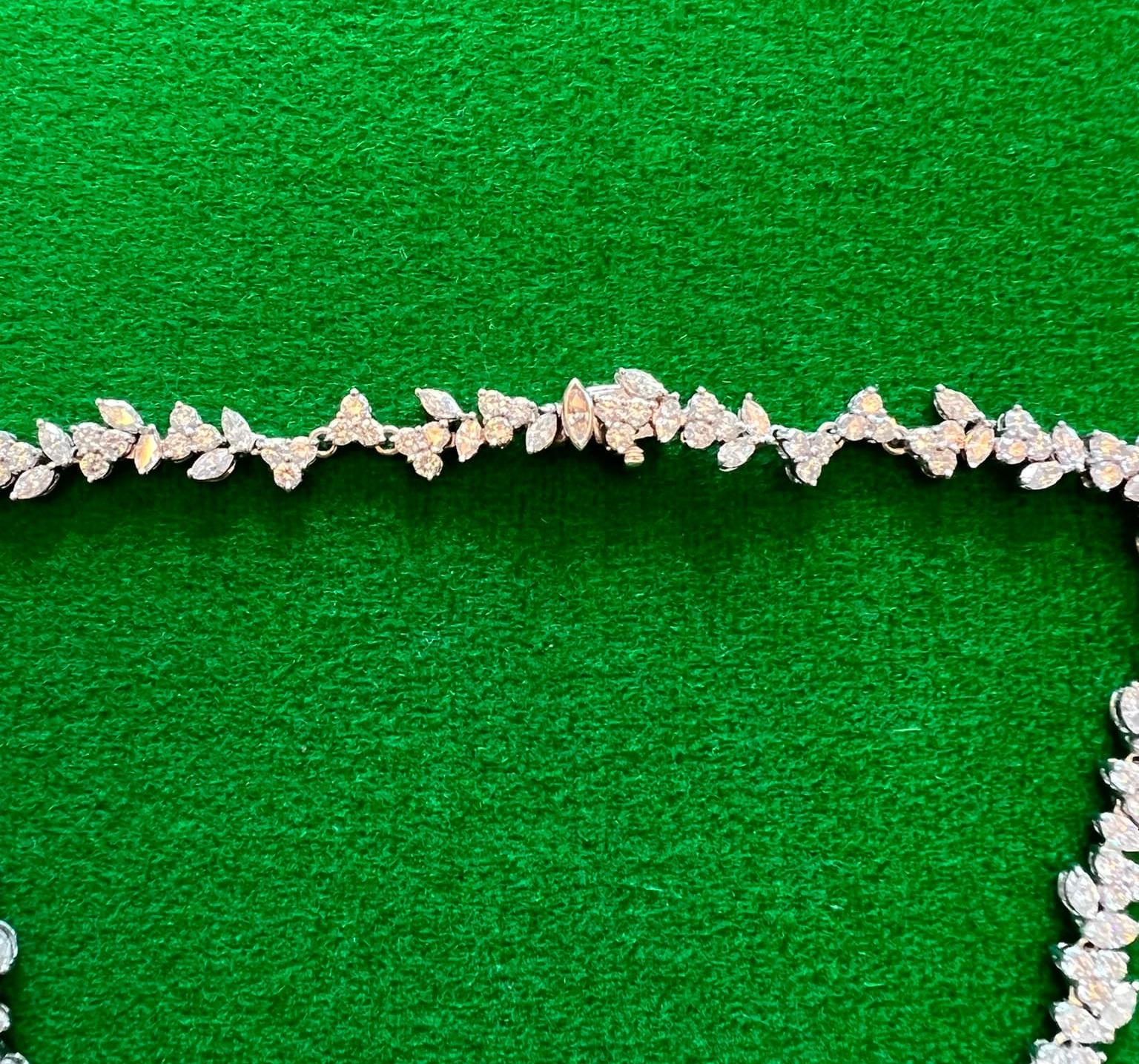 Fine circa 1910 Cartier Paris 15.4 Ct Diamond & Platinum Necklace 4