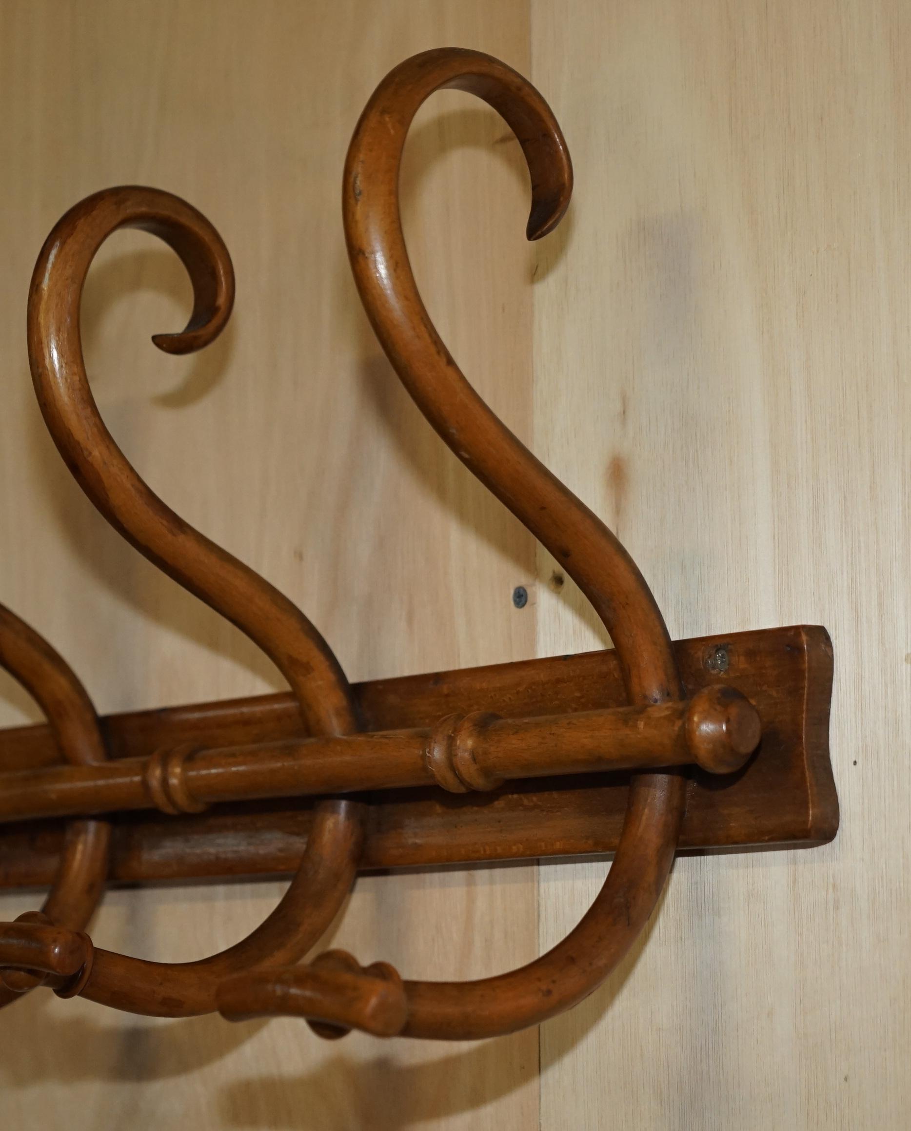 Hand-Crafted Fine circa 1920's Thonet Bentwood Coat Rack Exquisite Craftsmanship Must See