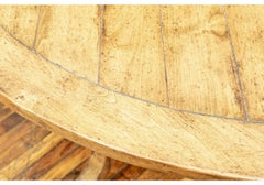 Fine Circular Dining Table by Bausman & Company with 2 Leaves