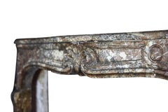 Fine Classic French Regency Period Antique Fireplace Surround in Marble