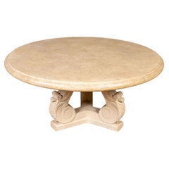 Fine Classical Style Cast Faux Stone Table