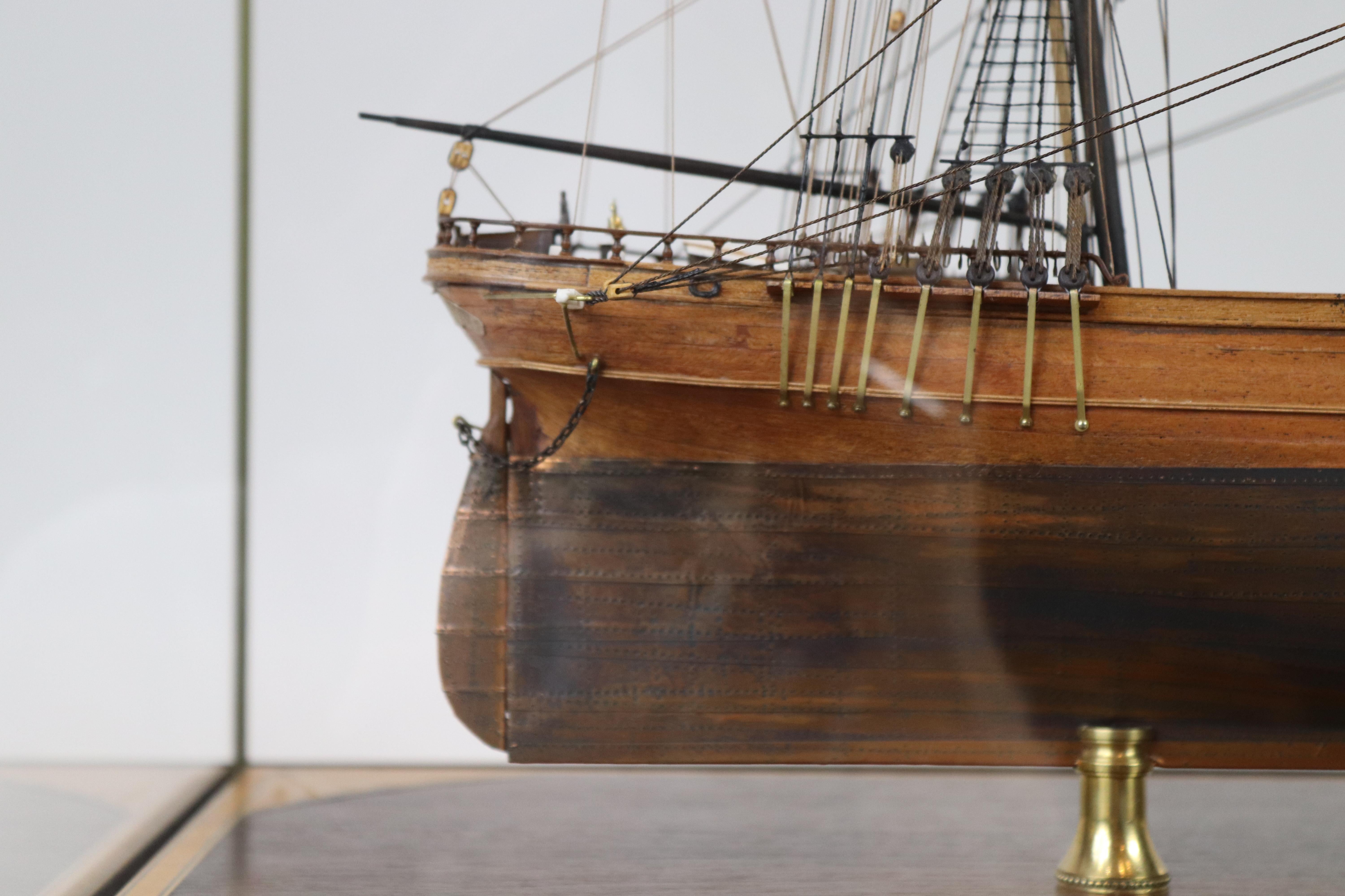 Fine Clipper Ship Model In Good Condition In Norwell, MA