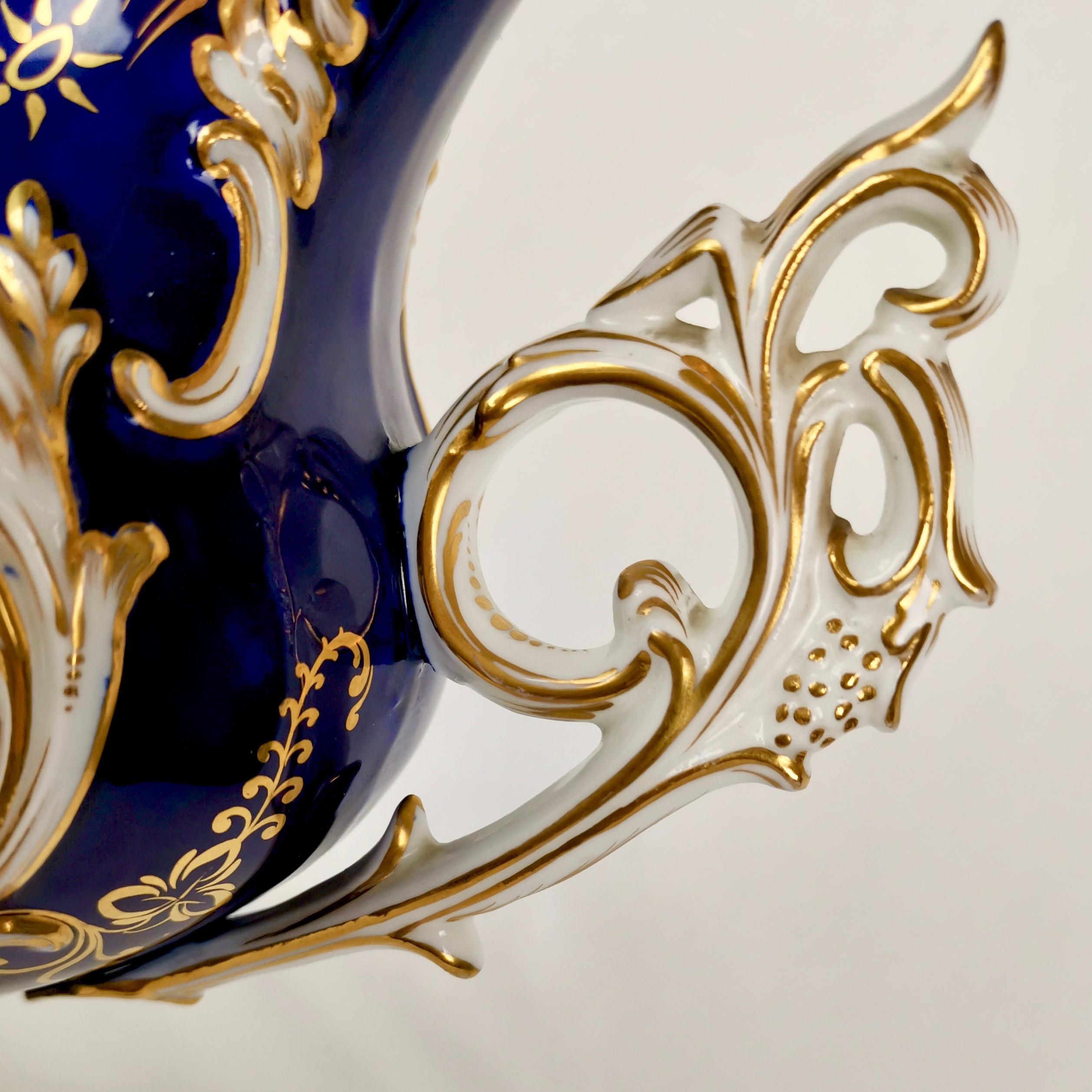 Fine Coalport Vase, Rococo Revival Style, circa 1835 2