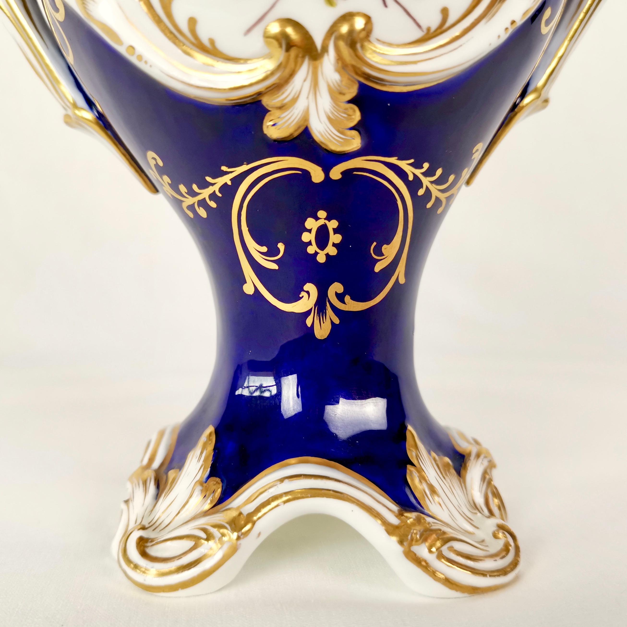 Fine Coalport Vase, Rococo Revival Style, circa 1835 3