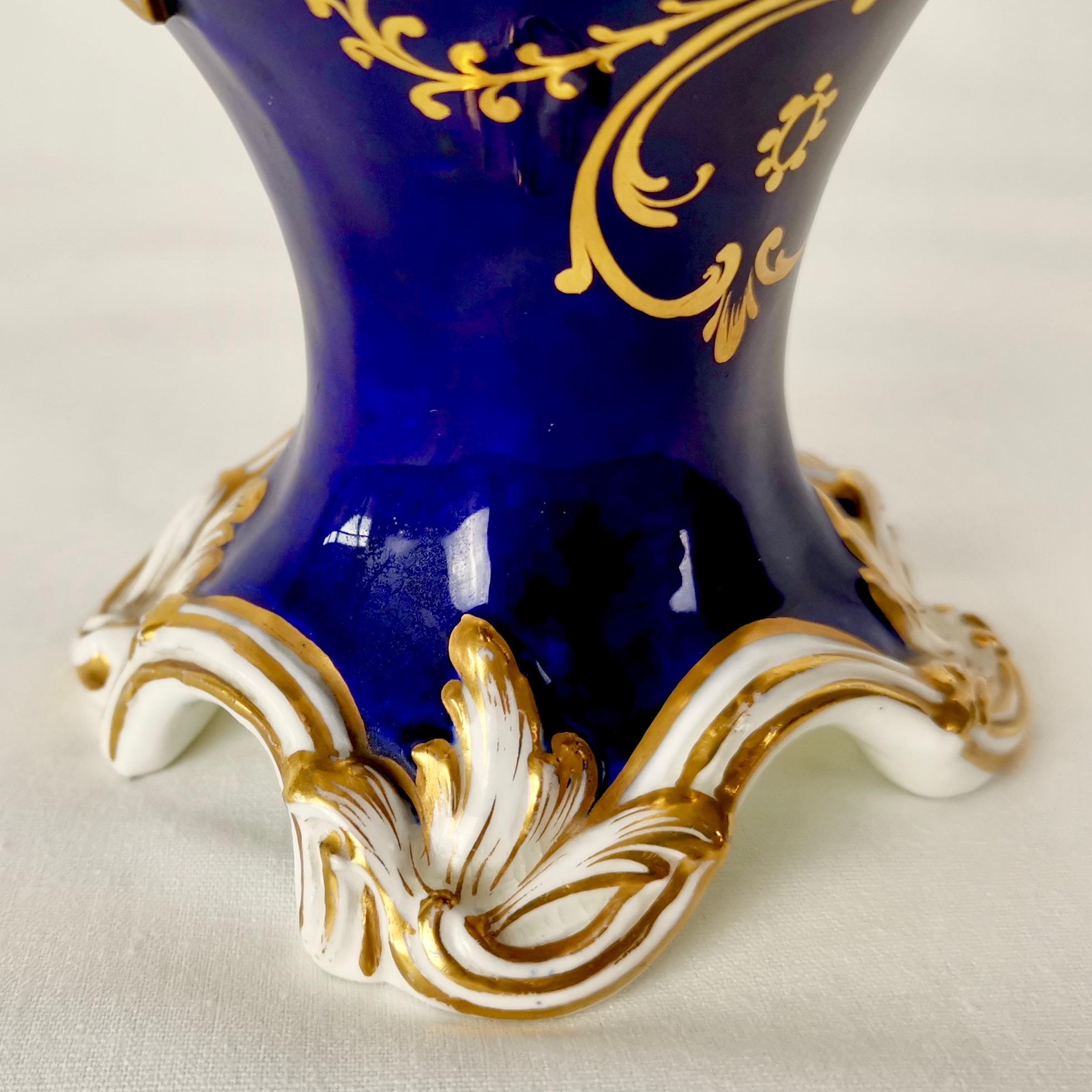 Fine Coalport Vase, Rococo Revival Style, circa 1835 4