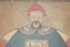 FiNE & COLLECTABLE ANTIQUE CIR 1860 CHINESE ANCESTRAL PORTRAIT IN MUSEUM FRAME