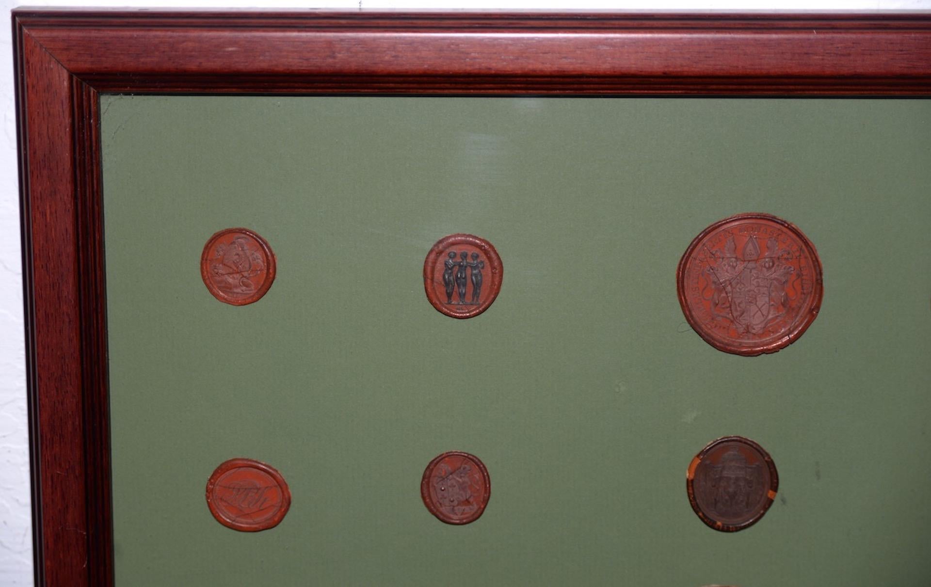 English Collection of 19th Century Wax Seals