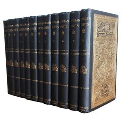 Fino juego completo de Las mil y una noches en 12 volúmenes. 1894