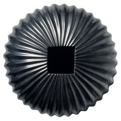 Fine Contemporary Black Ceramic Vase by Hector Ortega / Mata Ortiz