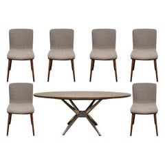 Fine Contemporary Conference/ Dining Table and Chairs by Calligaris Italian Smar