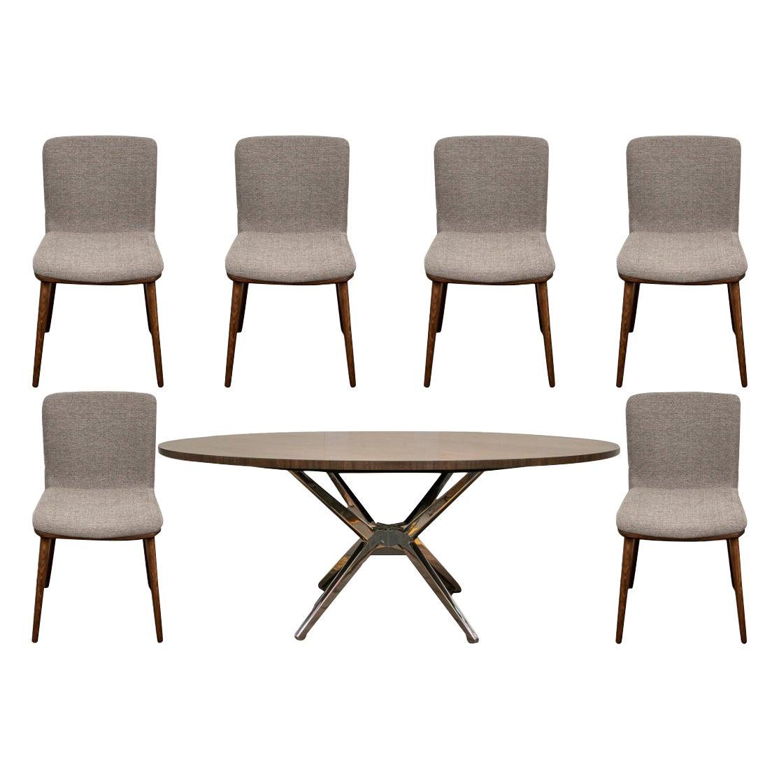 Fine Contemporary Conference/ Dining Table and Chairs by Calligaris Italian Smar