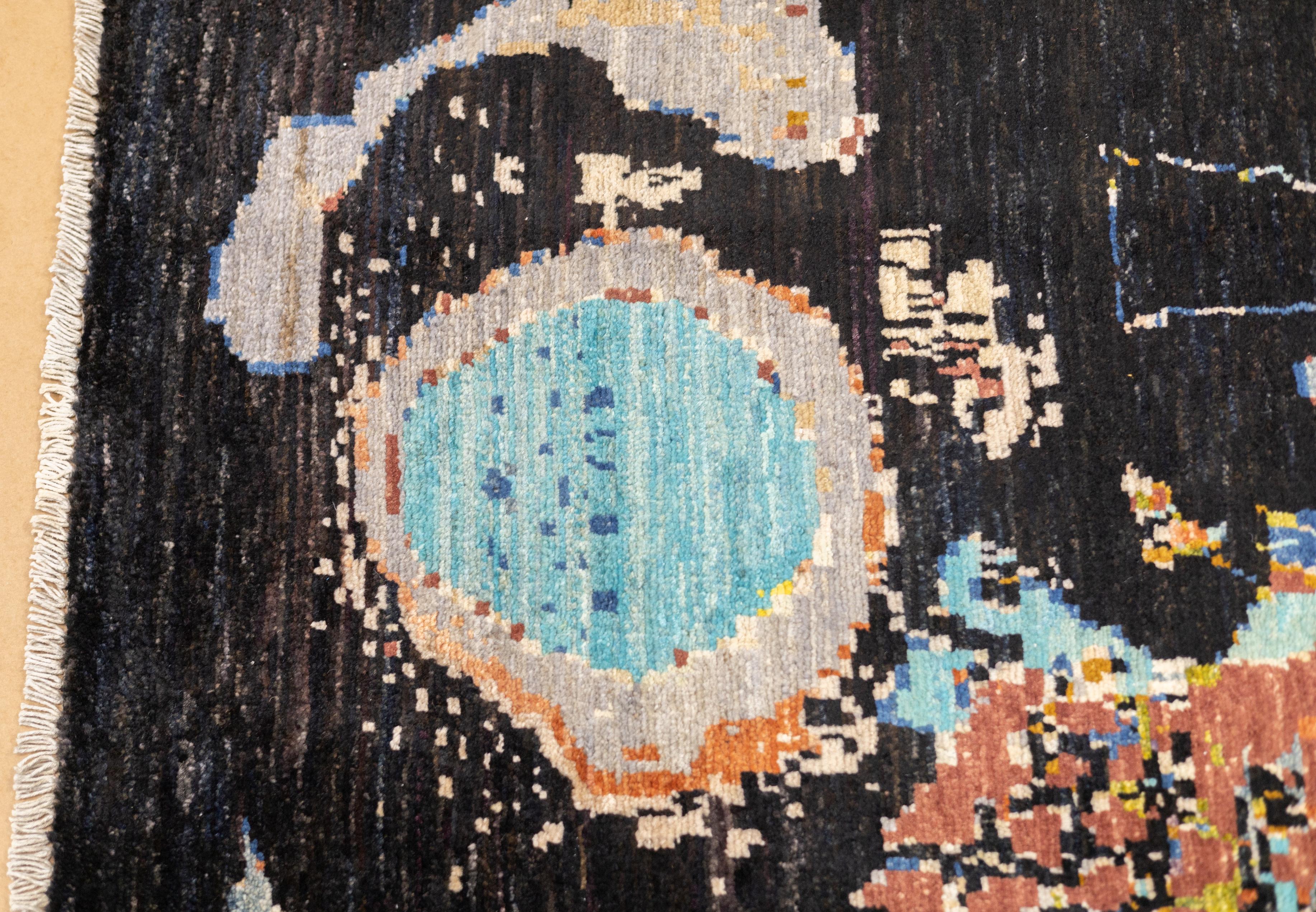 Fine Contemporary Wollteppich 4'0