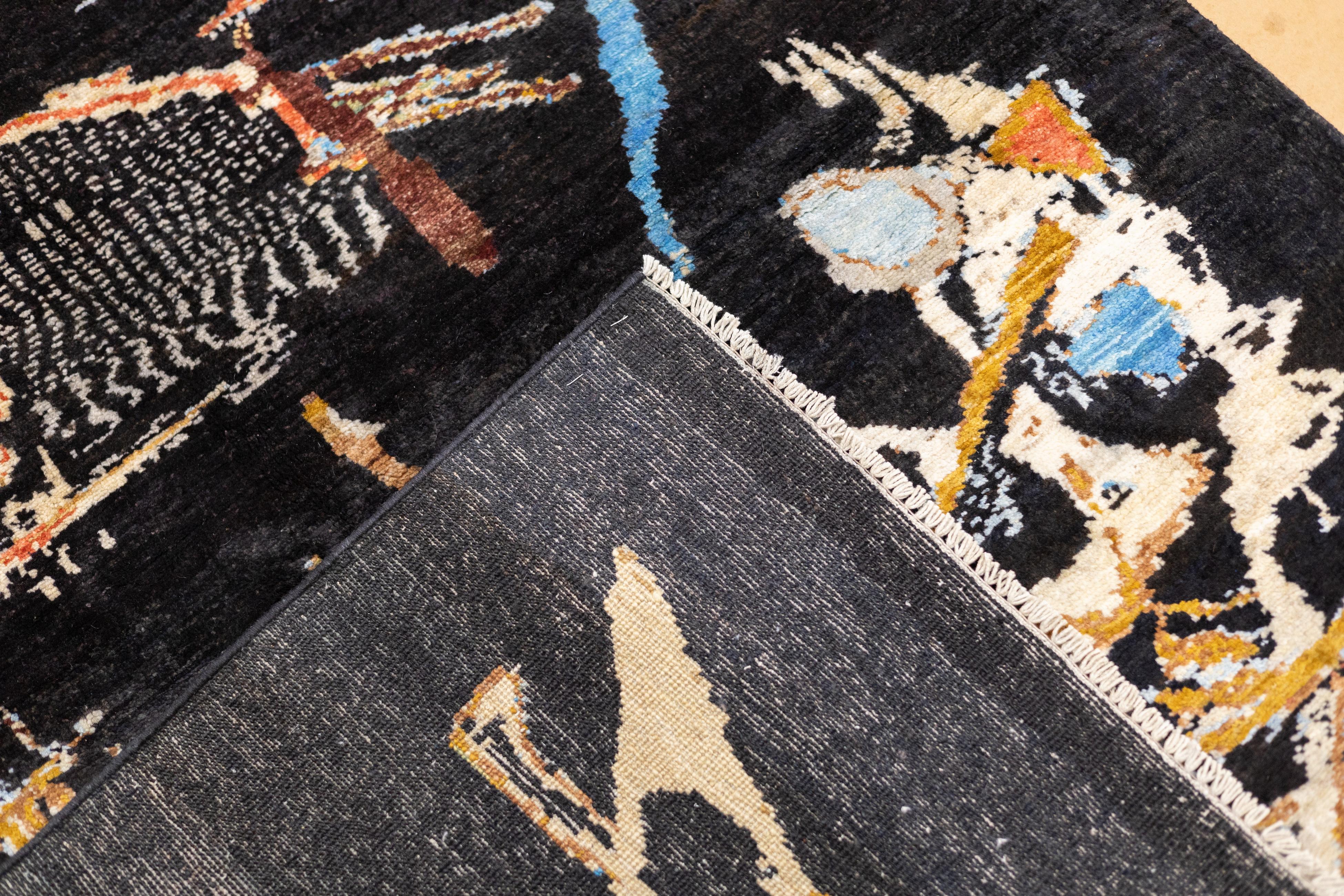 Fine Contemporary Wollteppich 4'2
