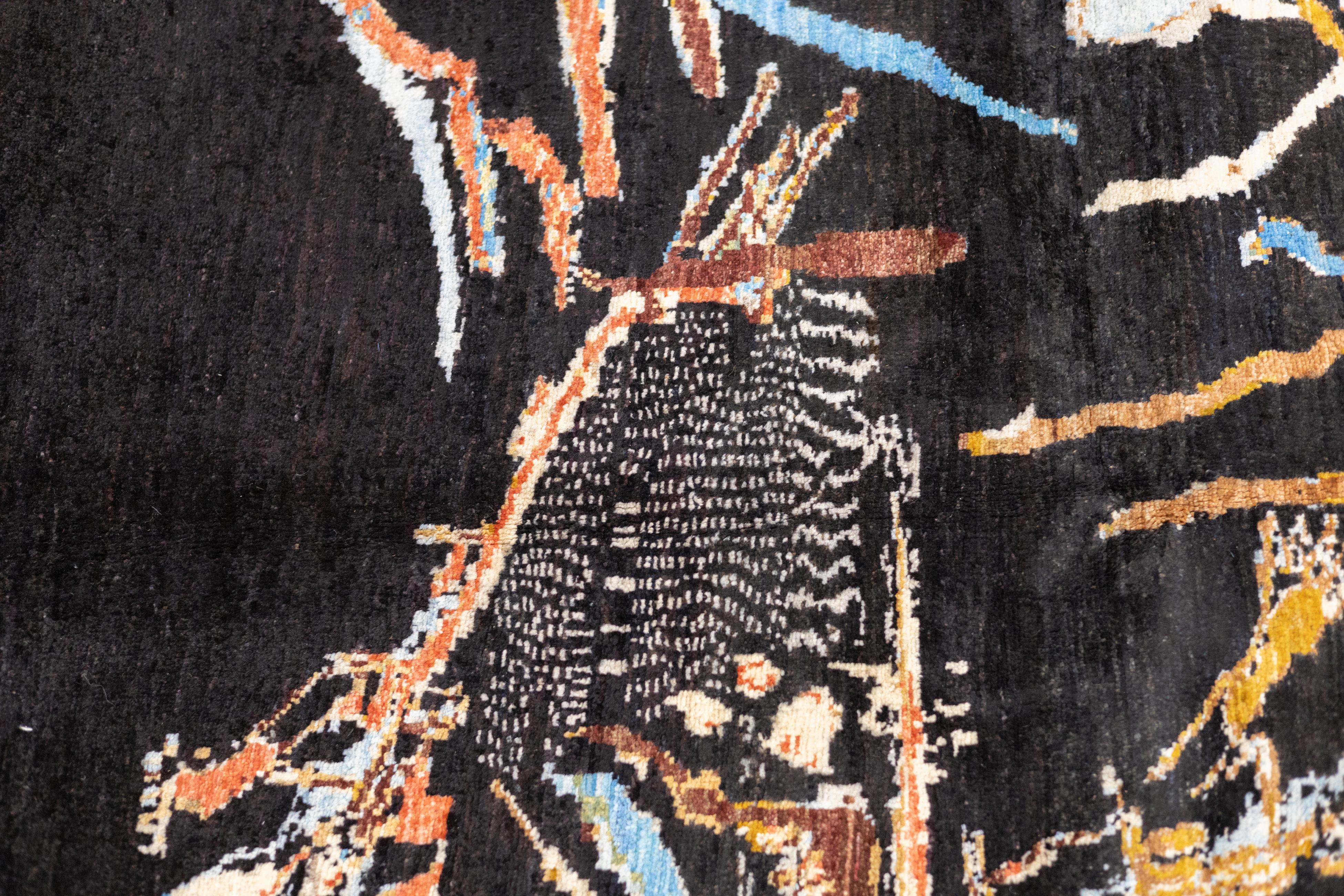 Fine Contemporary Wollteppich 4'2
