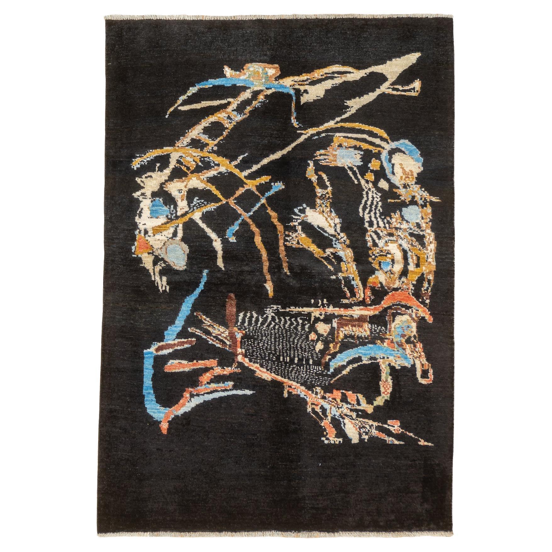 Fine Contemporary Wollteppich 4'2" x 6'1"