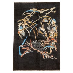 Fine Contemporary Wool Rug 4'2" x 6'1"