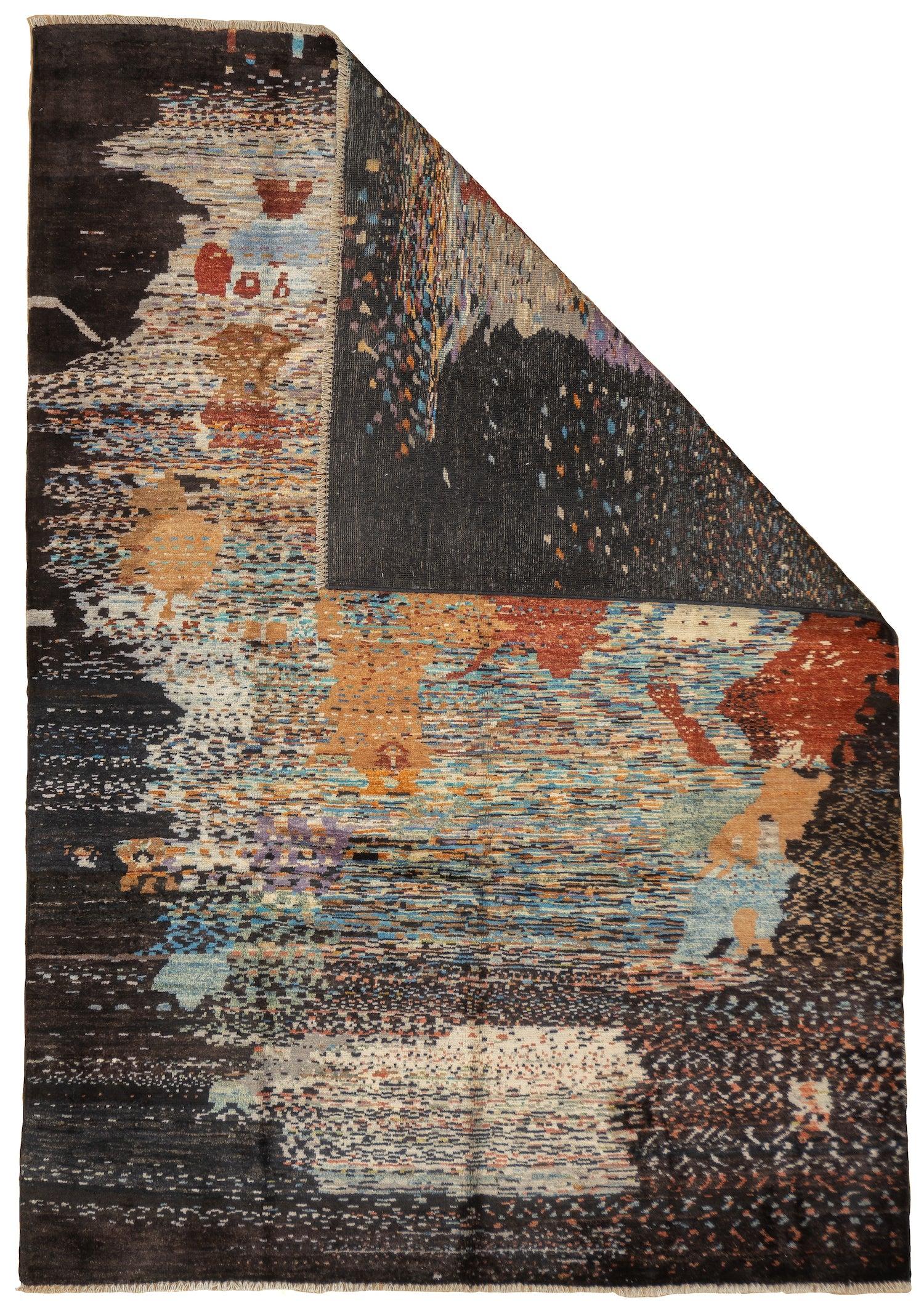 Fine Contemporary Wool Rug 5'5