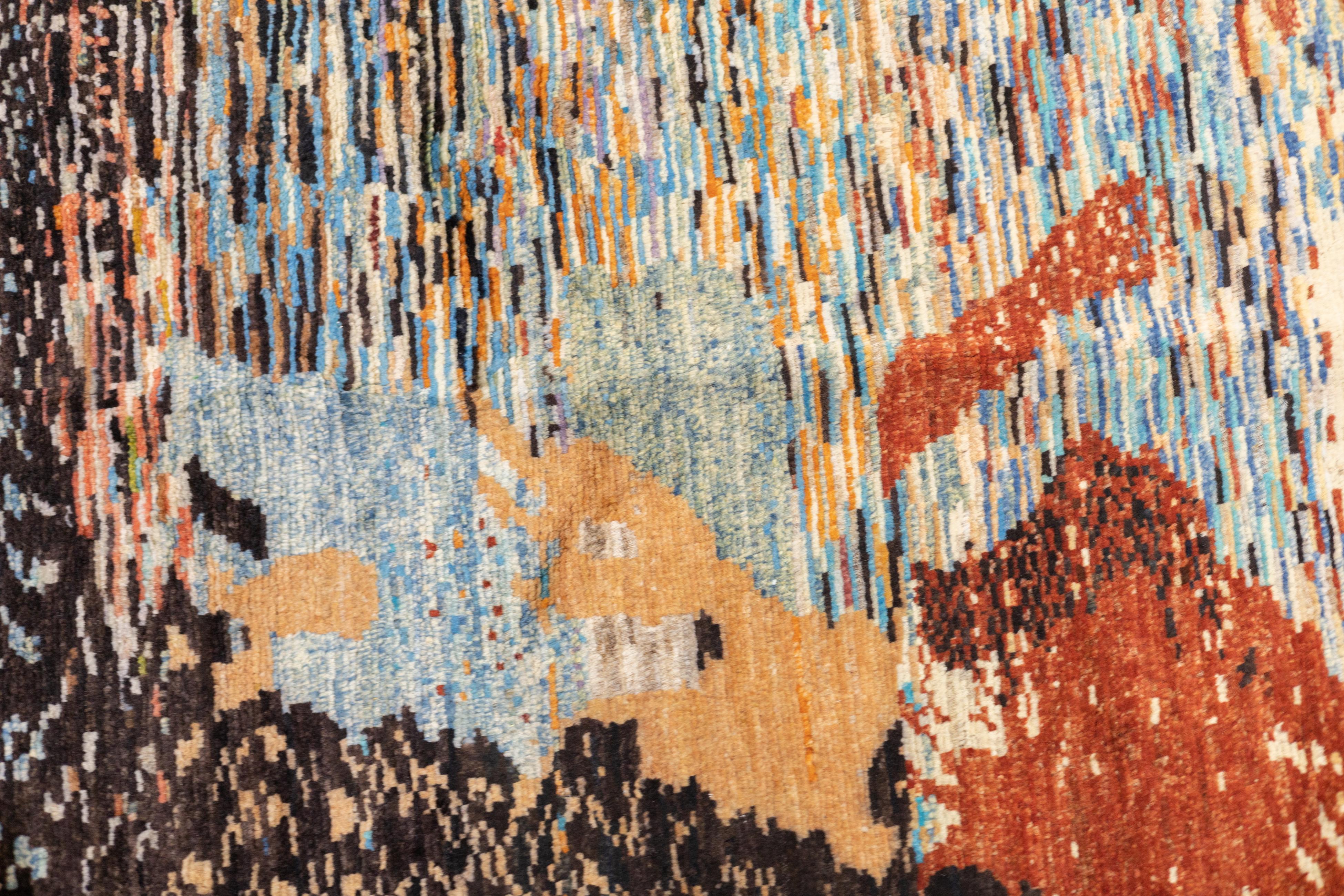 Fine Contemporary Wool Rug 5'5