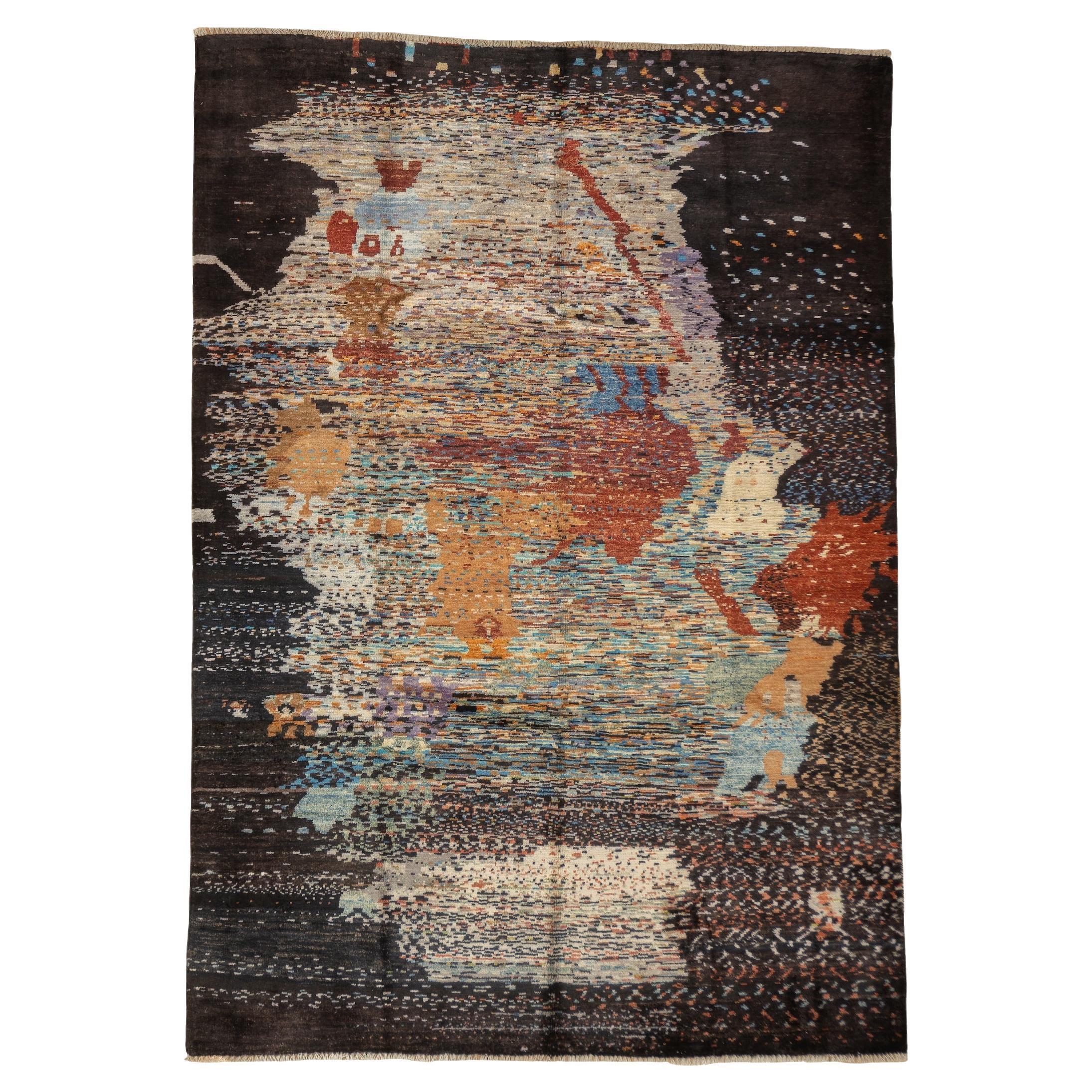 Fine Contemporary Wool Rug 5'5" x 7'9"
