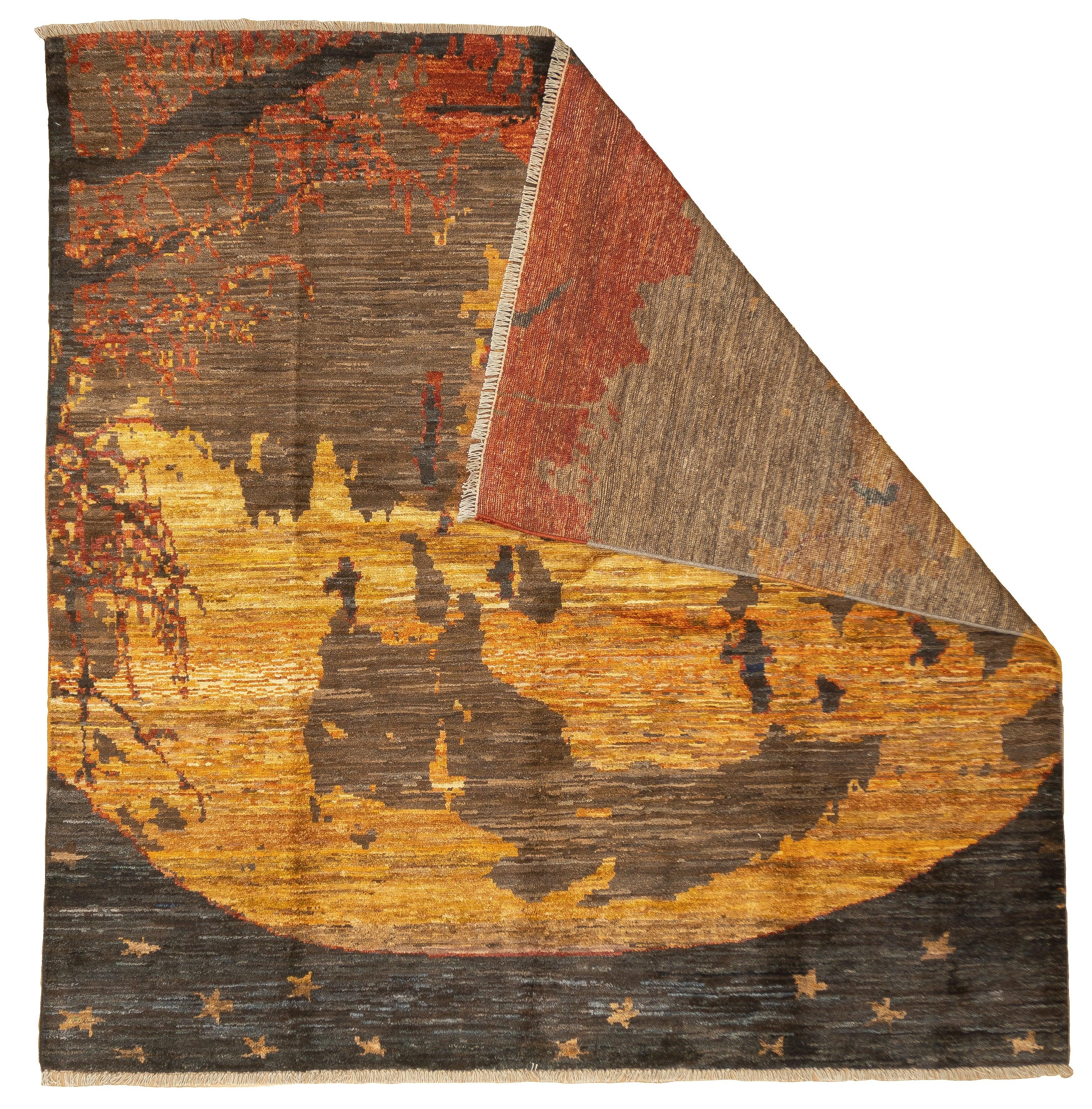 Fine Contemporary Wool Rug 6'6
