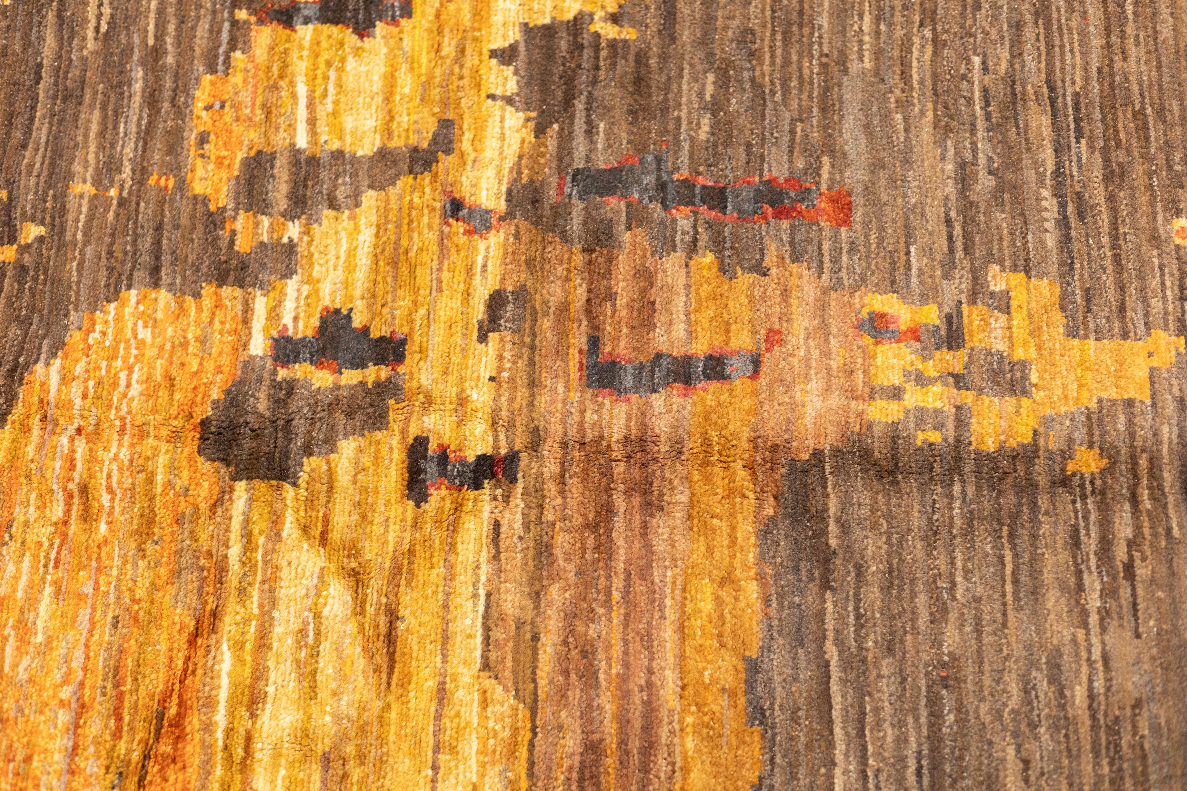 Fine Contemporary Wool Rug 6'6